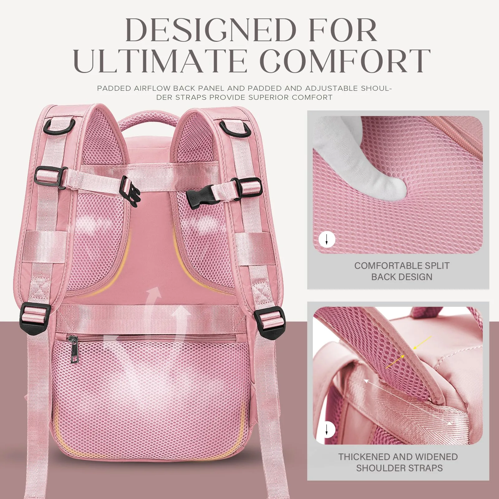 Hayayu Zaino Bagaglio a Mano per Ryanair 40x20x28 cm - immagine 6
