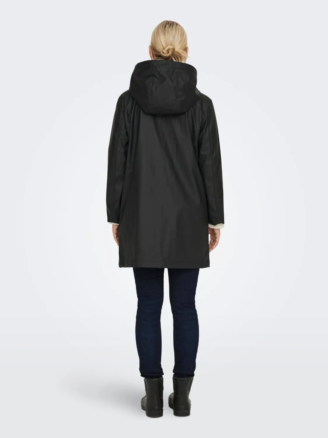 ONLY Onlelisa Raincoat Otw, Nero, XS - immagine 5