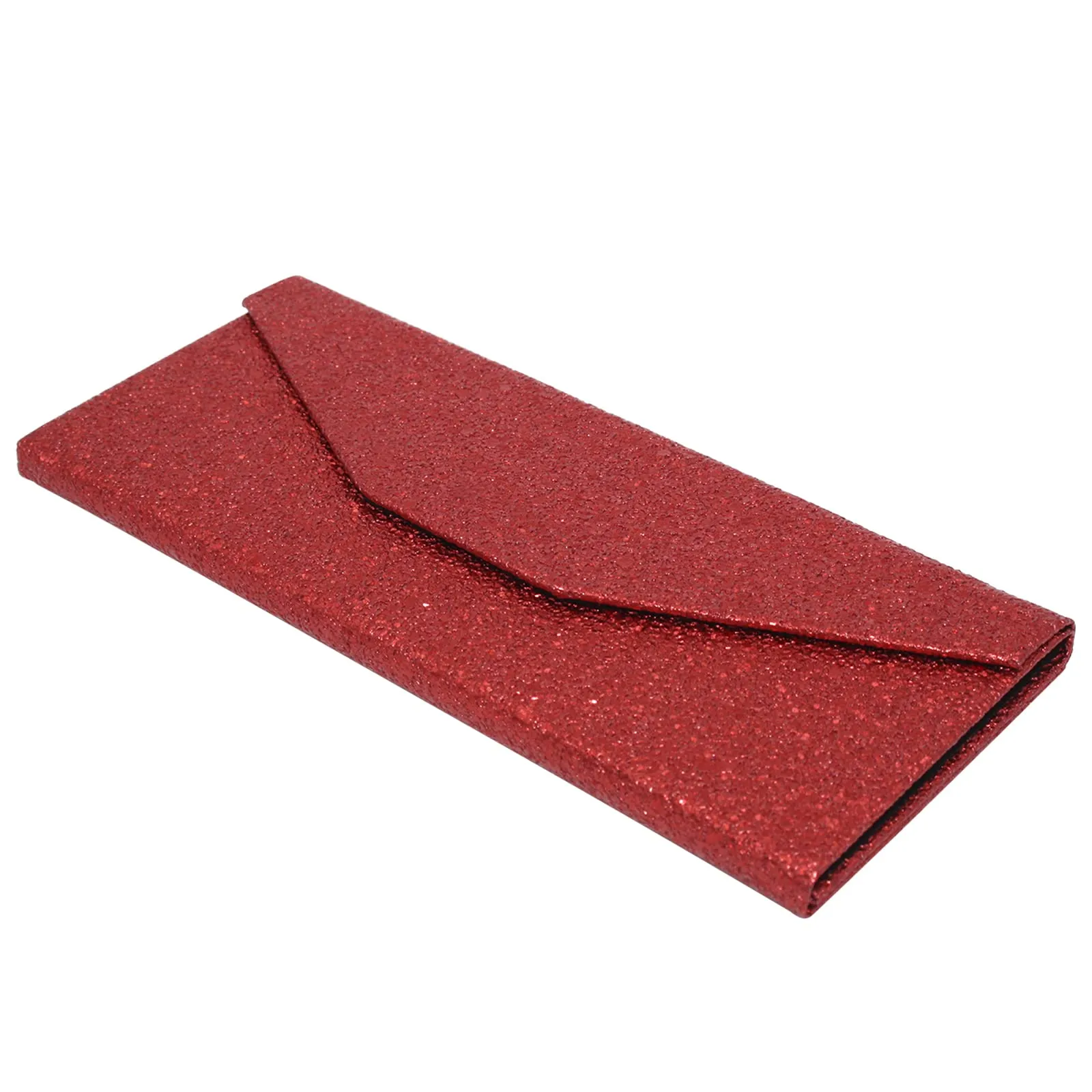 TBOC Custodia Pieghevole Rigida per Occhiali Triangolare con Chiusura Magnetica, Rosso Lucente - immagine 2
