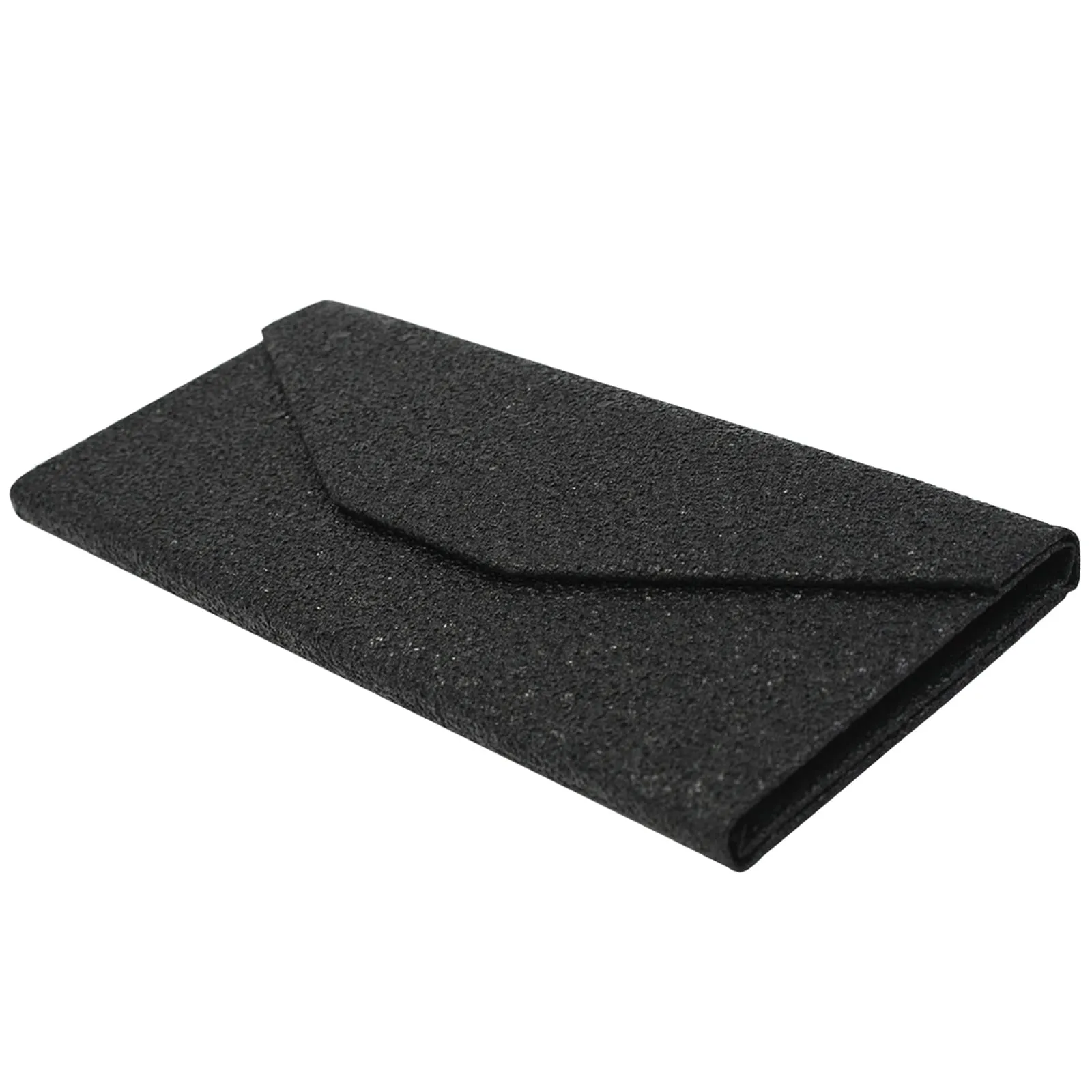 TBOC Custodia Pieghevole per Occhiali Rigida Triangolare con Chiusura Magnetica - Nero Lucente - immagine 2