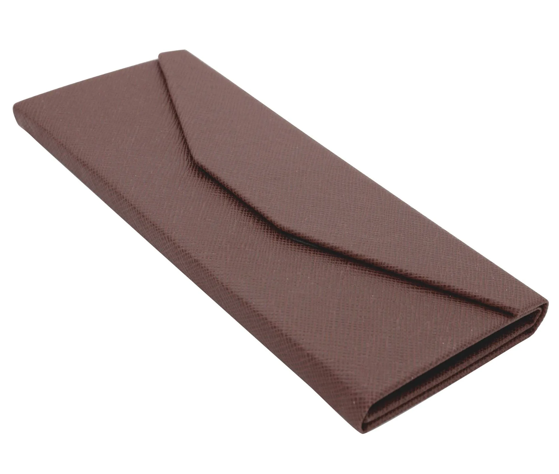 TBOC Custodia Pieghevole Occhiali da Sole Rigida Triangolare con Chiusura Magnetica, Marrone - immagine 3