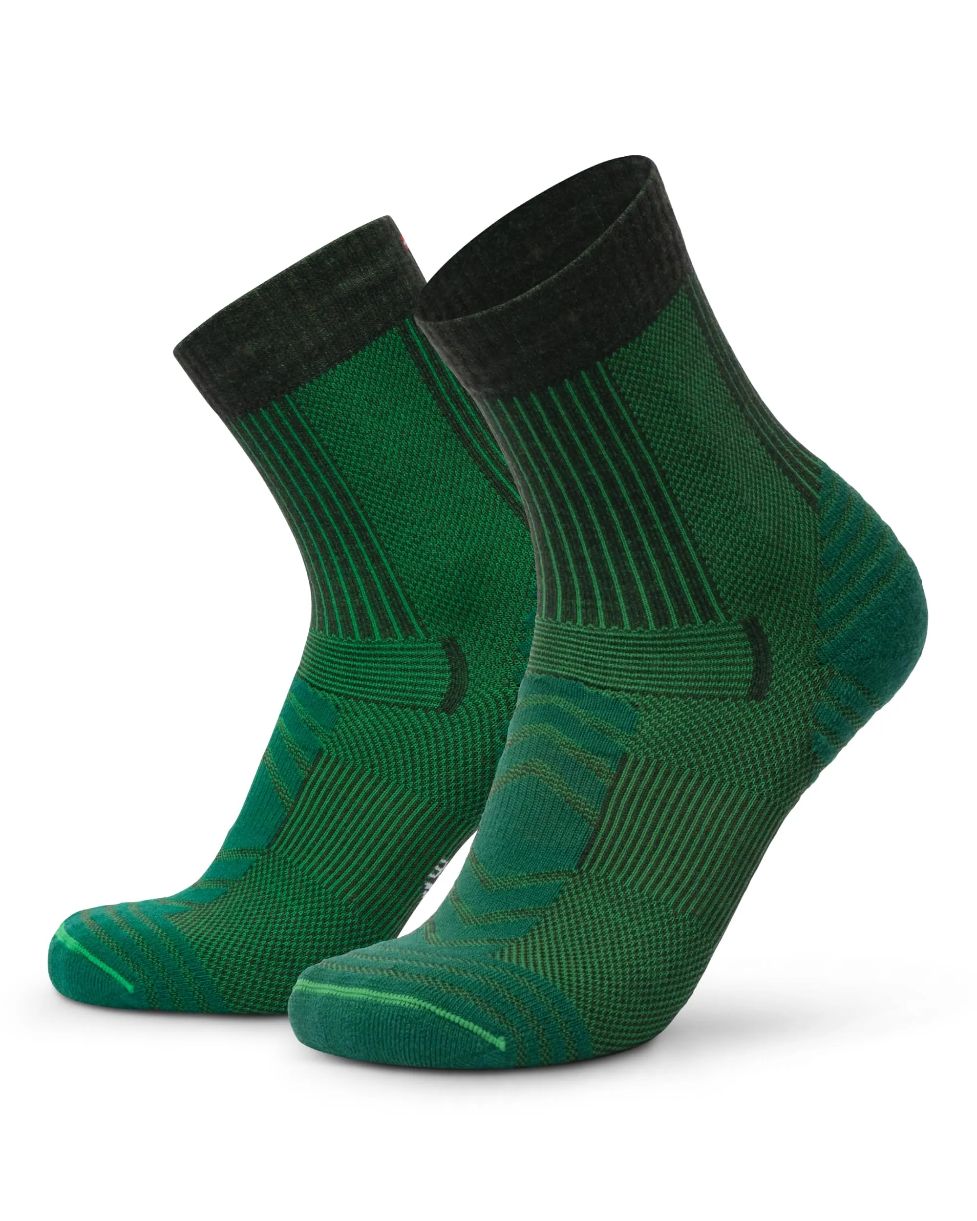 Danish Endurance Calze Trekking Leggere in Lana Merino, Verde, 43-47 - immagine 1