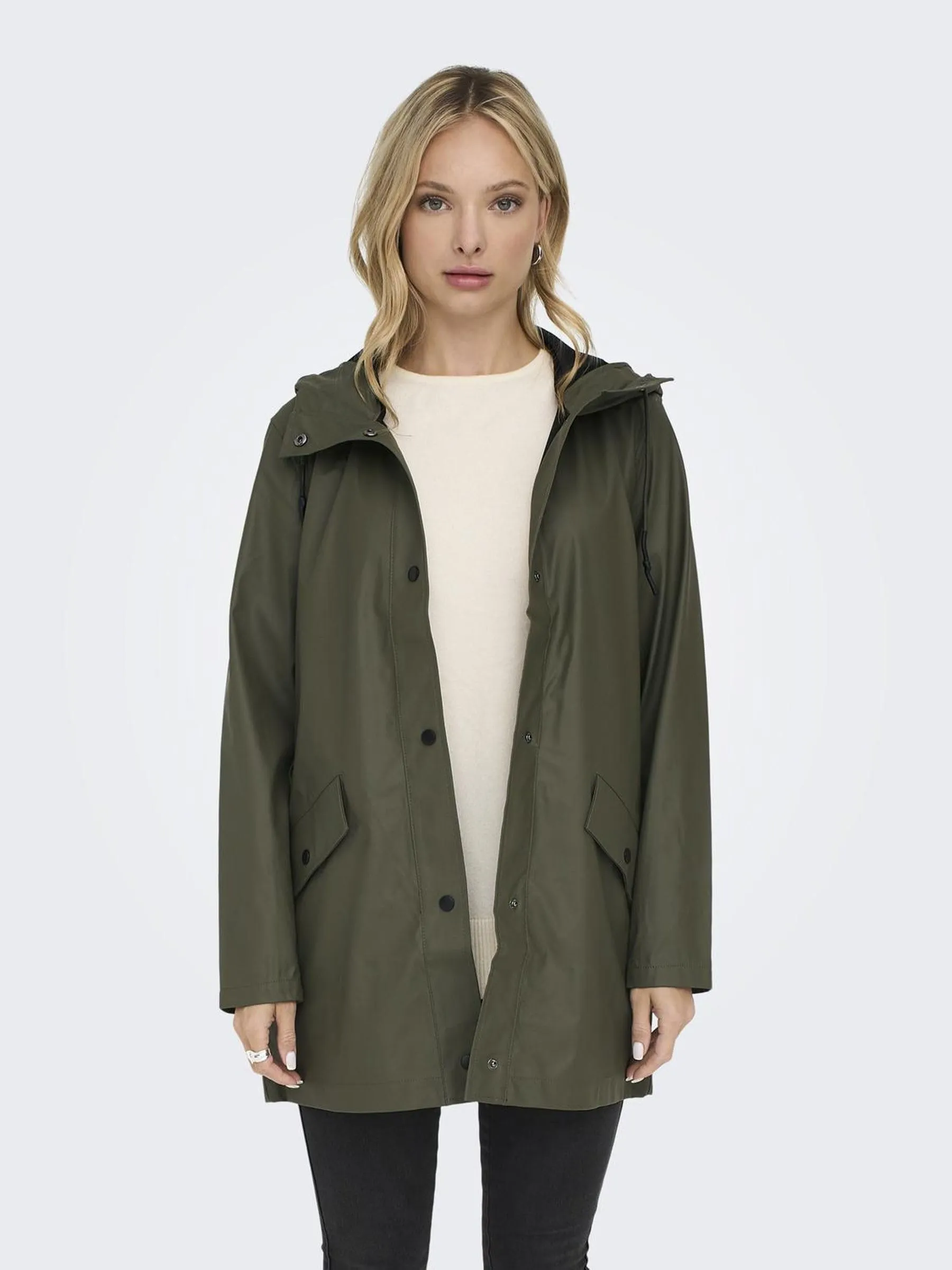 ONLY LISA Impermeabile Verde L - immagine 2