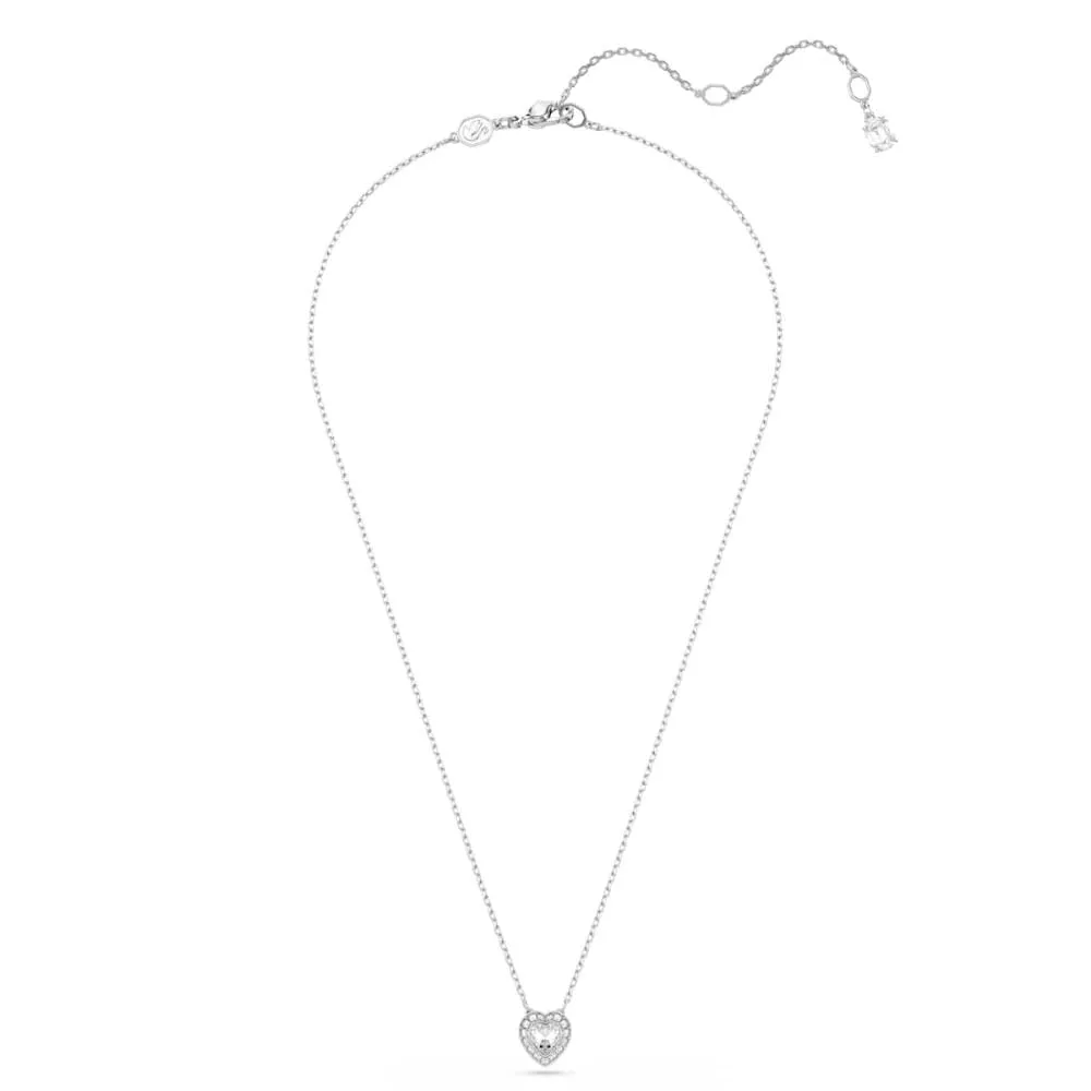 Swarovski x Ariana Grande Collana Pendente a Cuore con Pavé di Cristalli, Placcatura Rodio, 38-45 cm - immagine 6