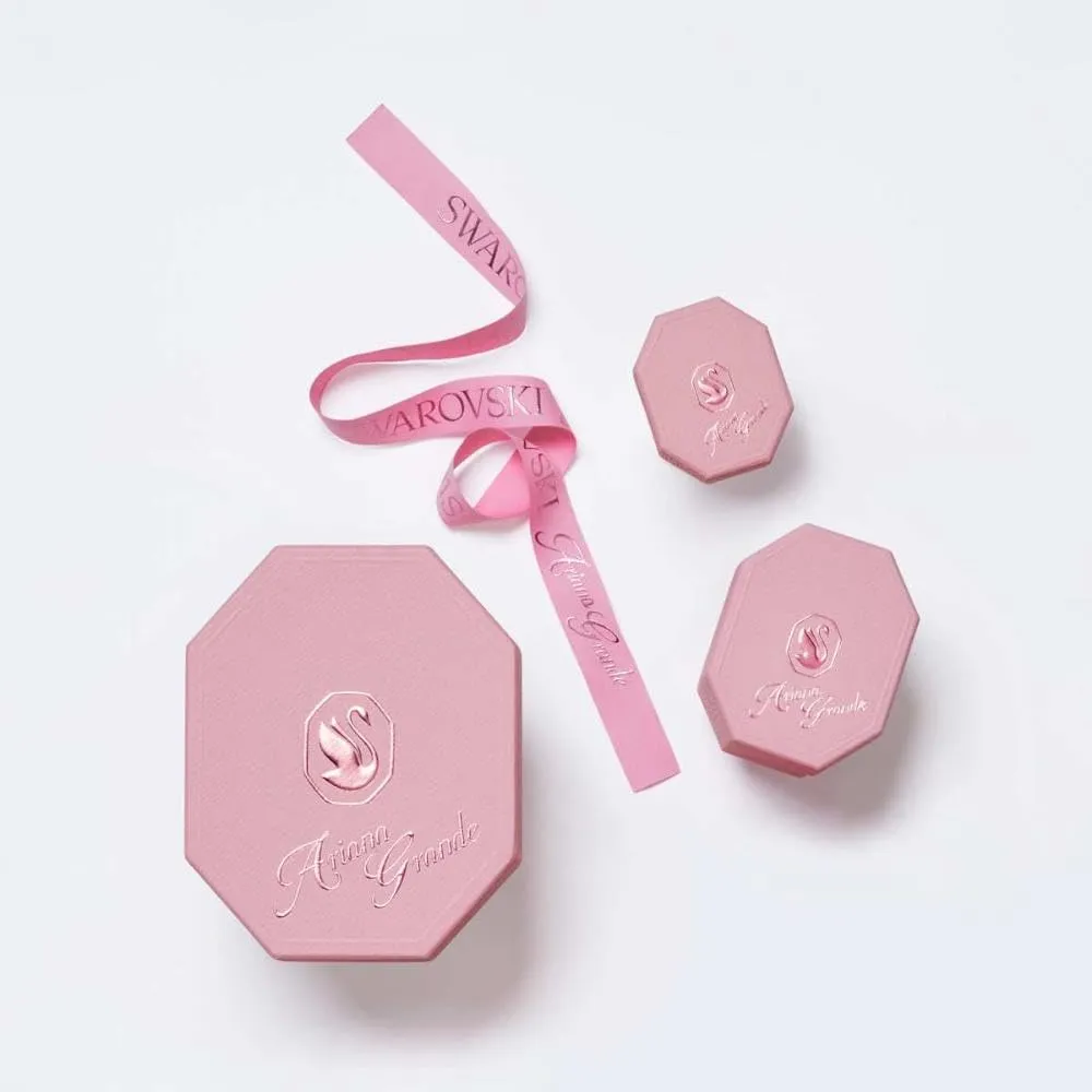 Swarovski x Ariana Grande Collana Pendente a Cuore con Pavé di Cristalli, Placcatura Rodio, 38-45 cm - immagine 9
