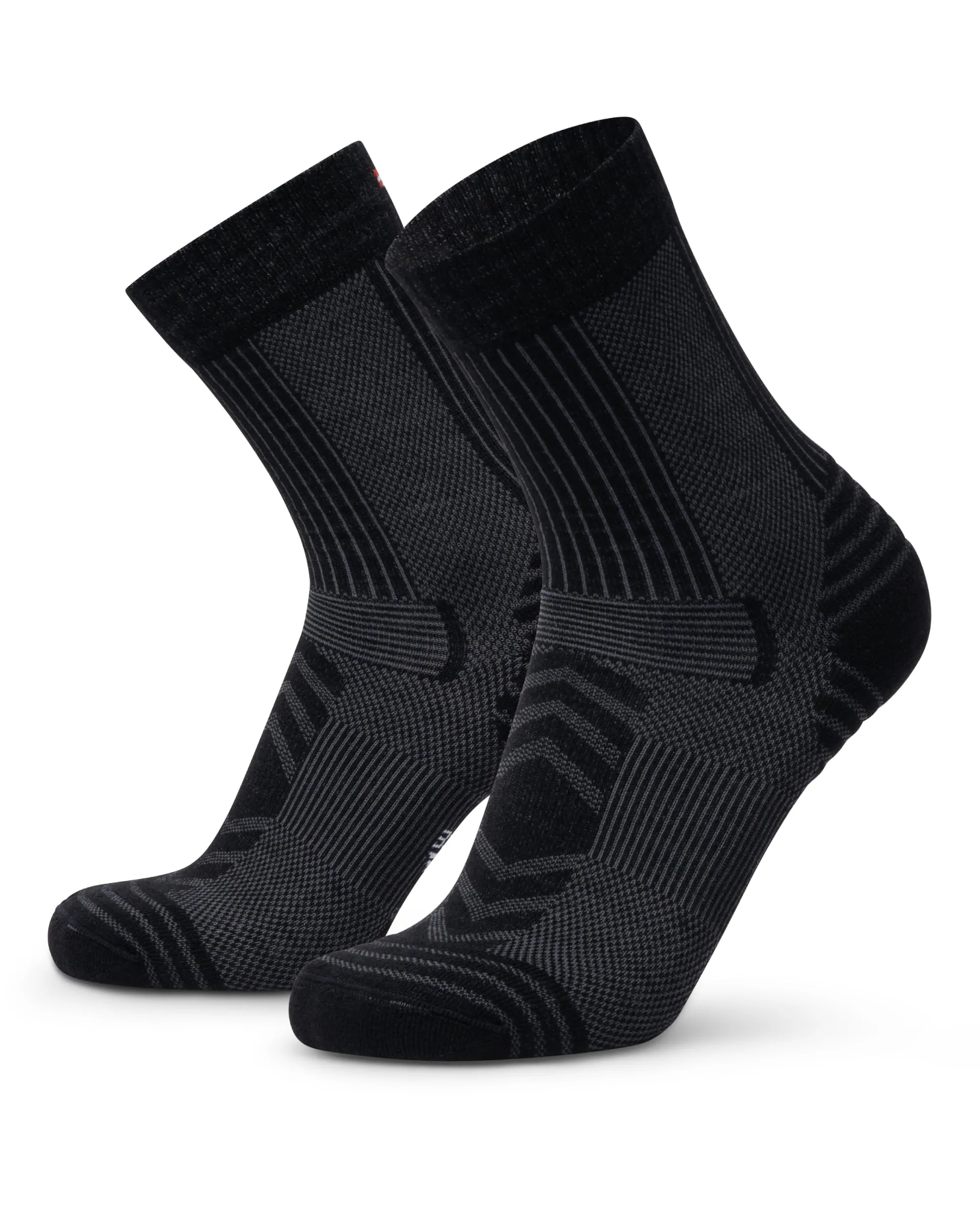 Danish Endurance Calze Trekking Leggere in Lana Merino, Nero, 39-42 - immagine 1