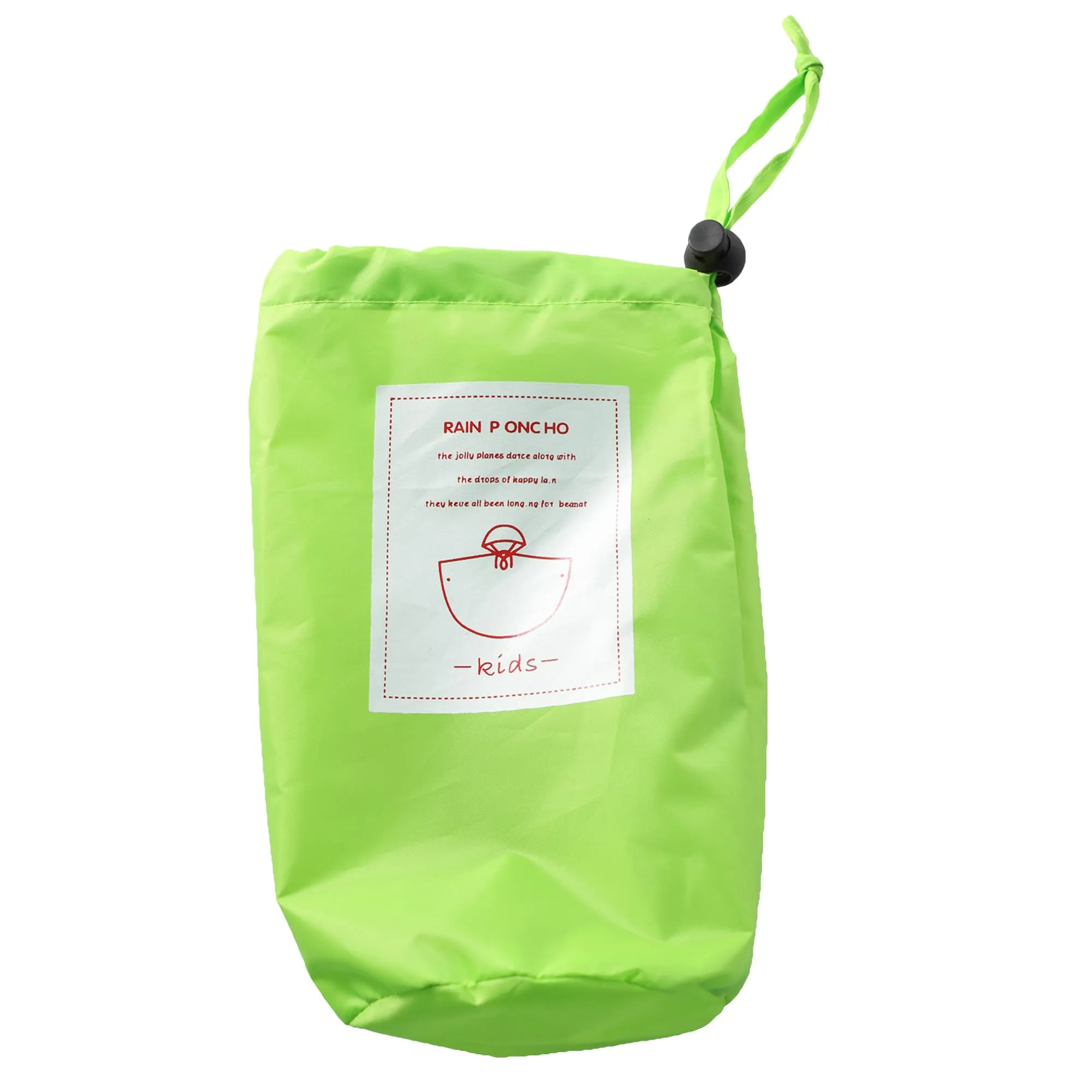 QIKADO Poncho Impermeabile Unisex con Cappuccio per Bambina, Leggero e Traspirante, Verde, XL - immagine 6