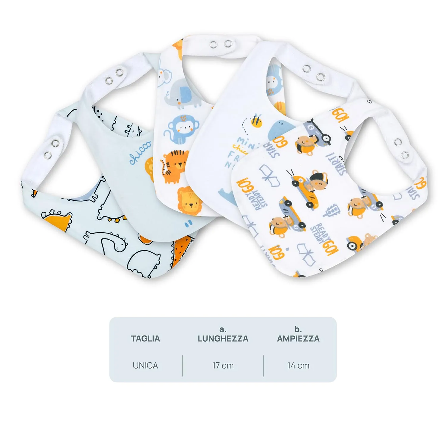 Chicco Bimbo 0-24 Set di 5 Bavaglie - immagine 5