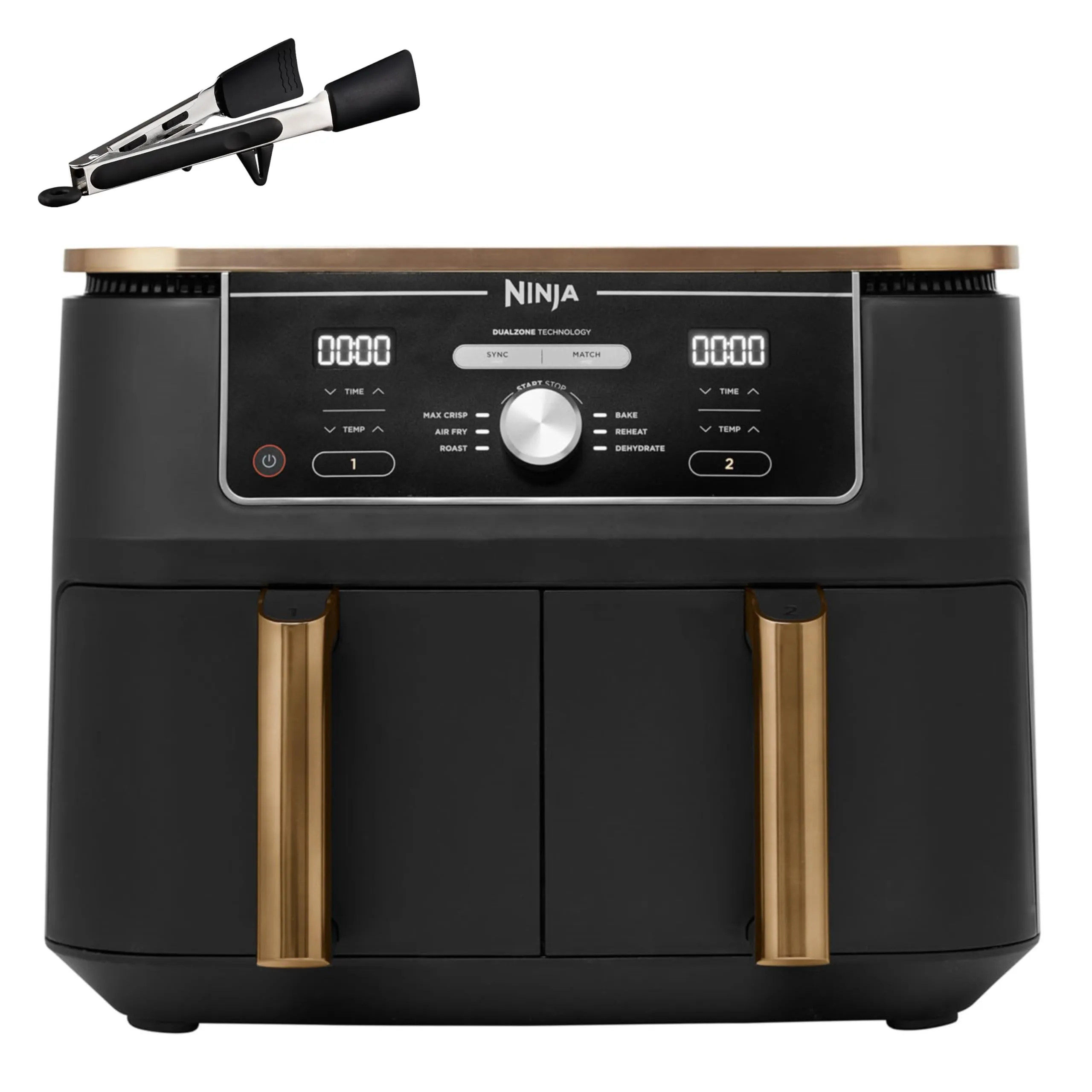 Ninja Foodi Max Dual Zone Friggitrice ad Aria 6 in 1, 9,5L, Rame/Nero - immagine 1