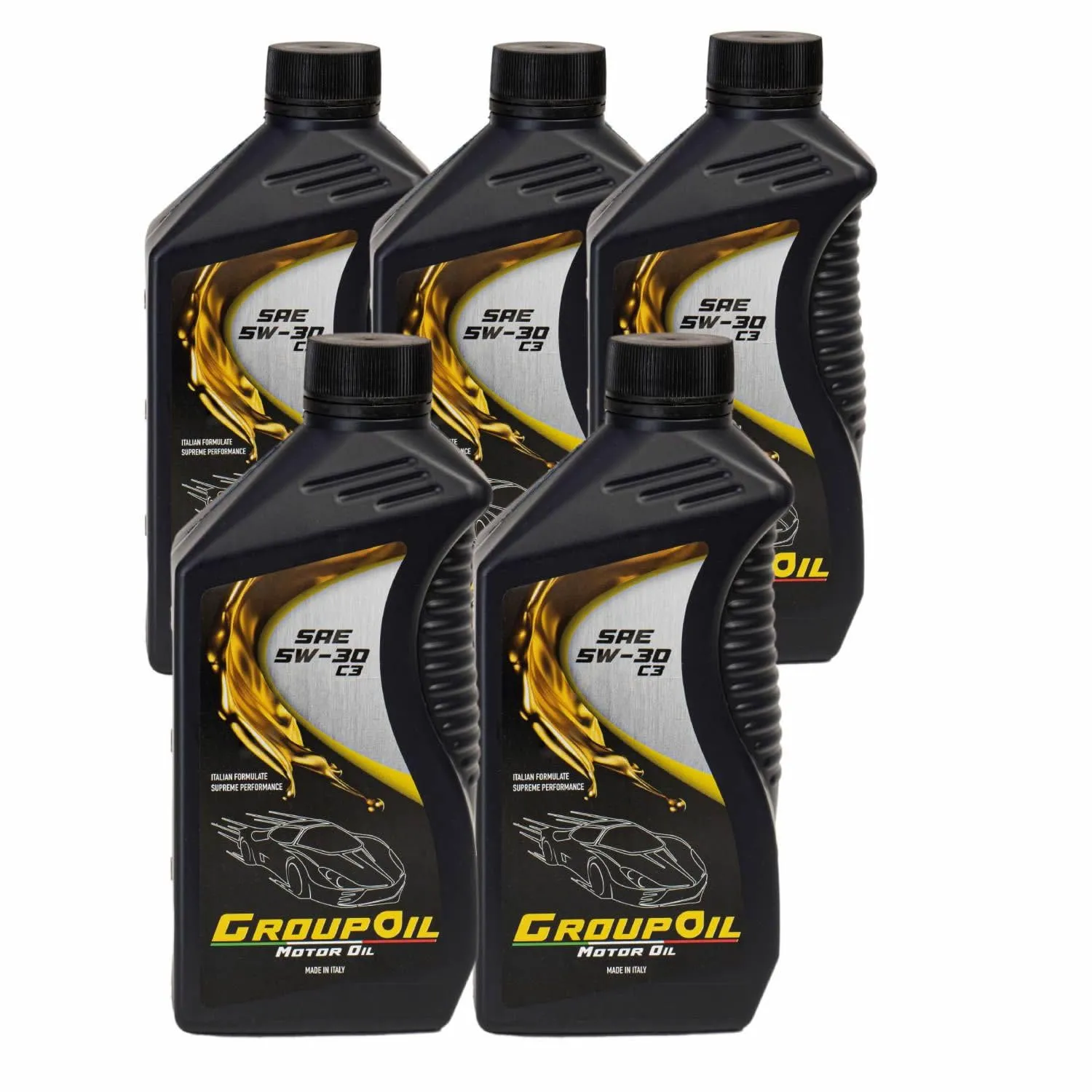 Groupoil 5W30 ACEA C3 Olio Motore Totalmente Sintetico 5x1L - immagine 1