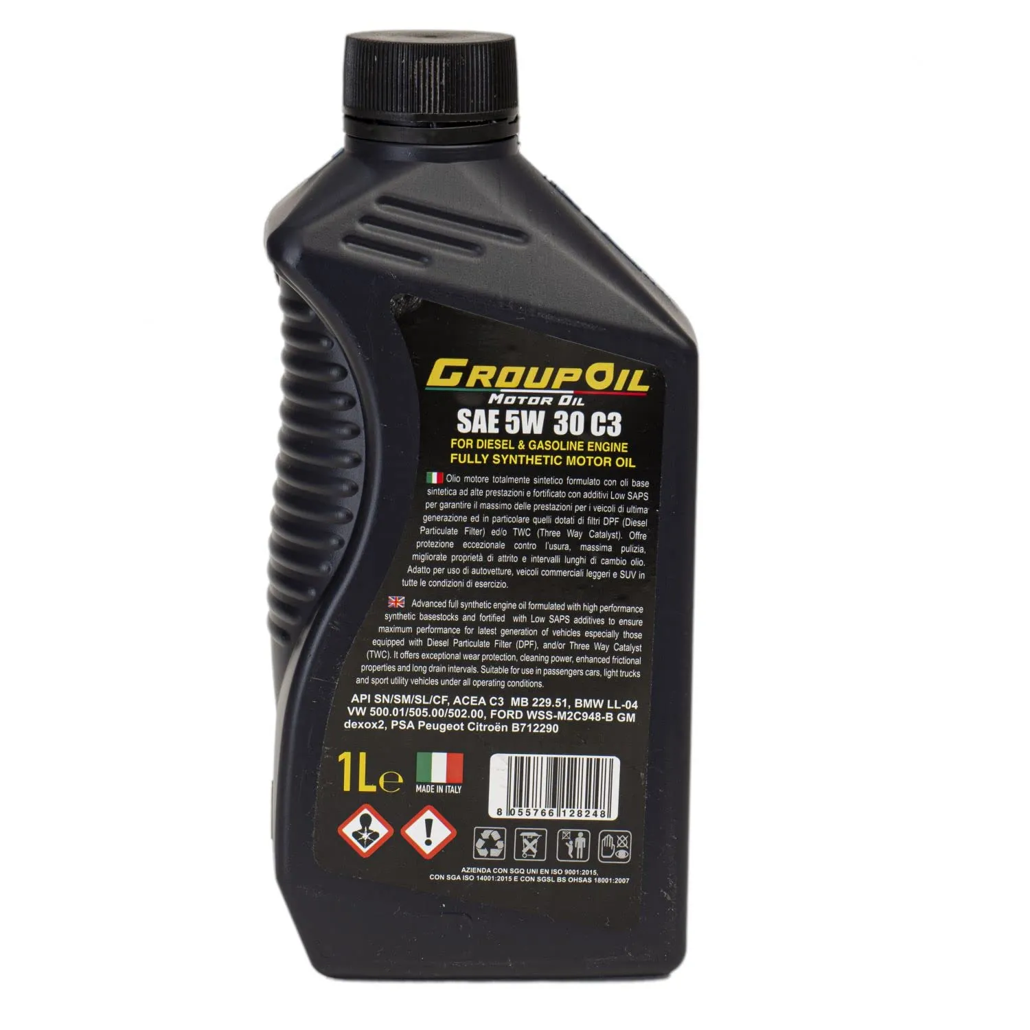 Groupoil 5W30 ACEA C3 Olio Motore Totalmente Sintetico 5x1L - immagine 2