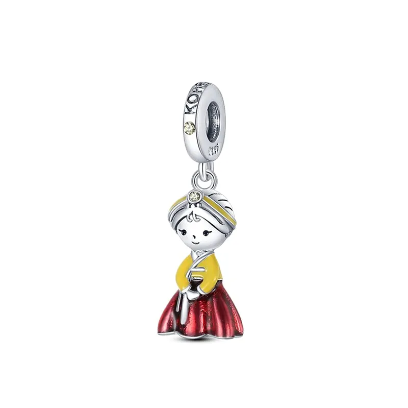 Pandach Bead Charm in Argento Sterling 925 con Cubic Zirconia per Braccialetti e Collane Europee - immagine 1