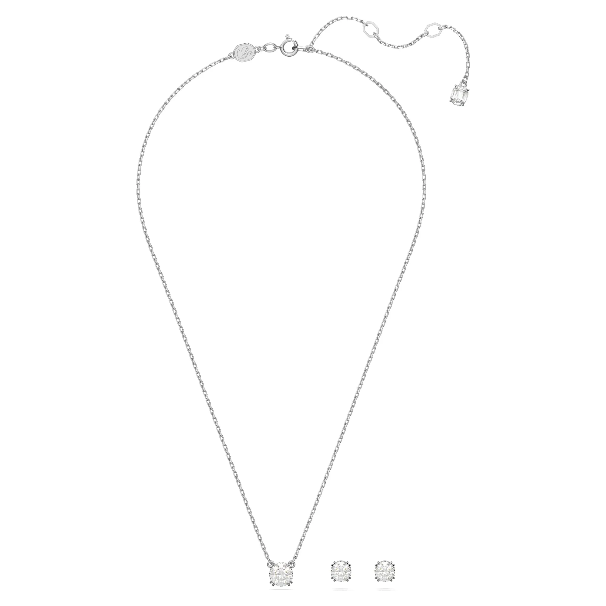Swarovski Set Constella, Taglio Round, Bianco, Placcato rodio - immagine 2