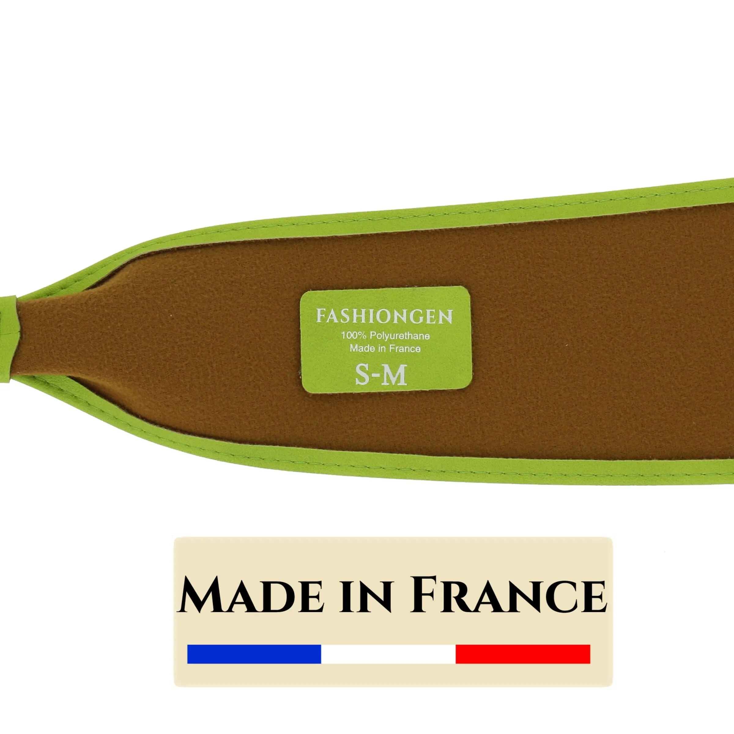 FASHIONGEN Cintura da donna fusciacca Mica in pelle sintetica PU, verde mela, XXL - immagine 6