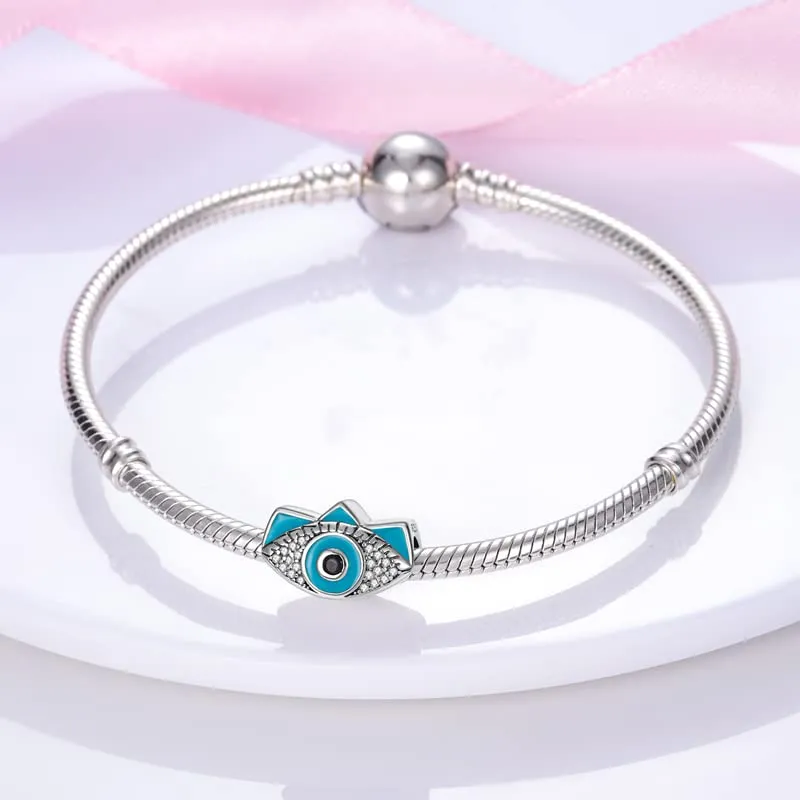 Pandach Bead Charm in Argento Sterling 925 con Cubic Zirconia per Braccialetti e Collane Europei - immagine 2