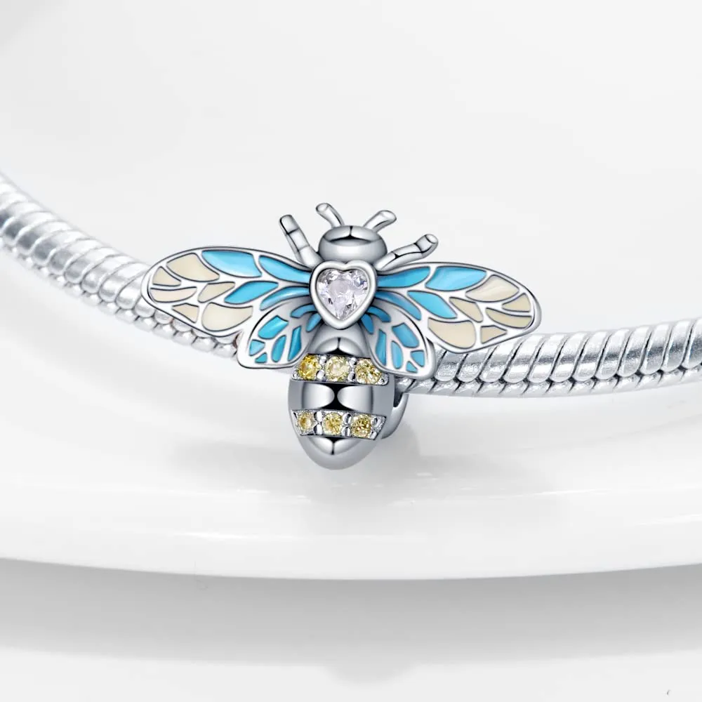 Pandach Bead Charm in Argento Sterling 925 con Cubic Zirconia per Braccialetti e Collane Europei - immagine 3