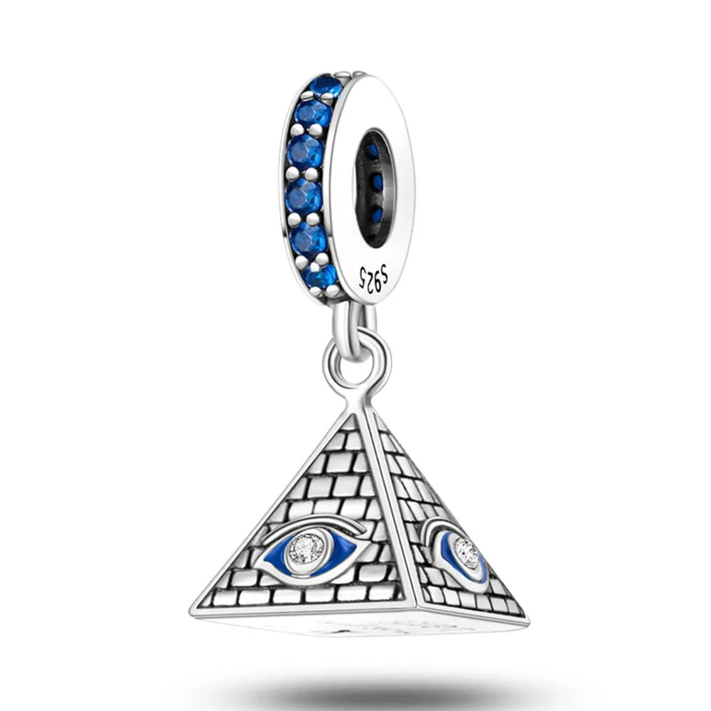 Pandach Bead Charm in Argento Sterling 925 con Cubic Zirconia per Braccialetti e Collane europei - immagine 1