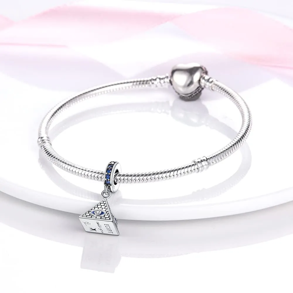 Pandach Bead Charm in Argento Sterling 925 con Cubic Zirconia per Braccialetti e Collane europei - immagine 2