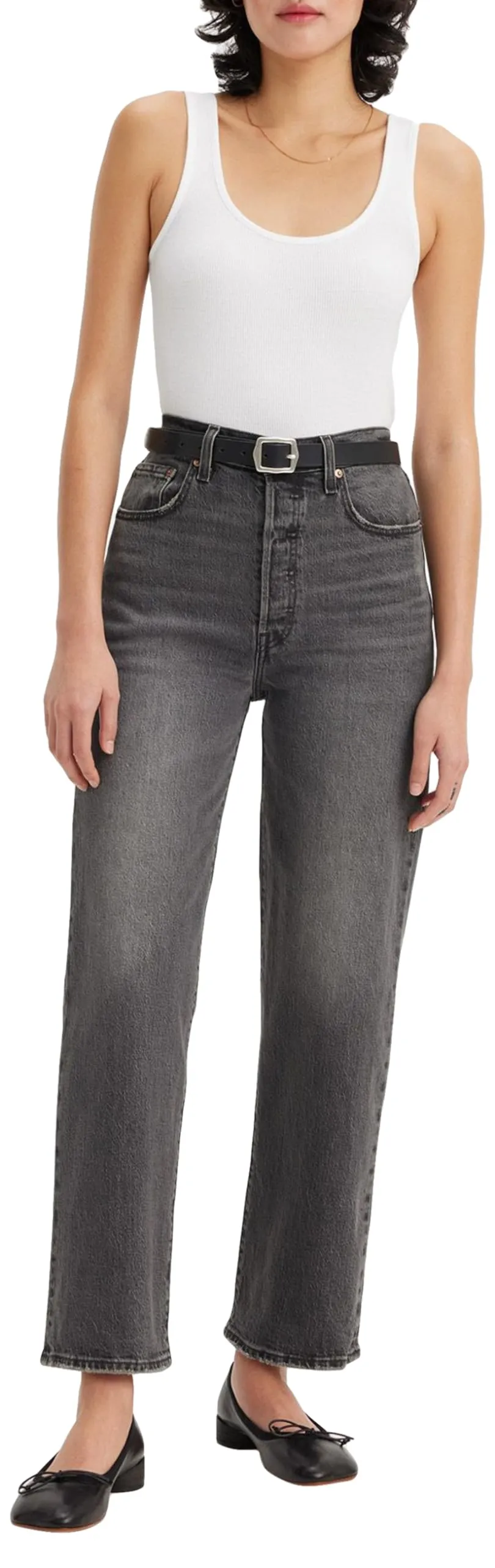 Levi's Ribcage Straight Ankle Jeans, Well Worn, 27W / 29L Donna - immagine 1