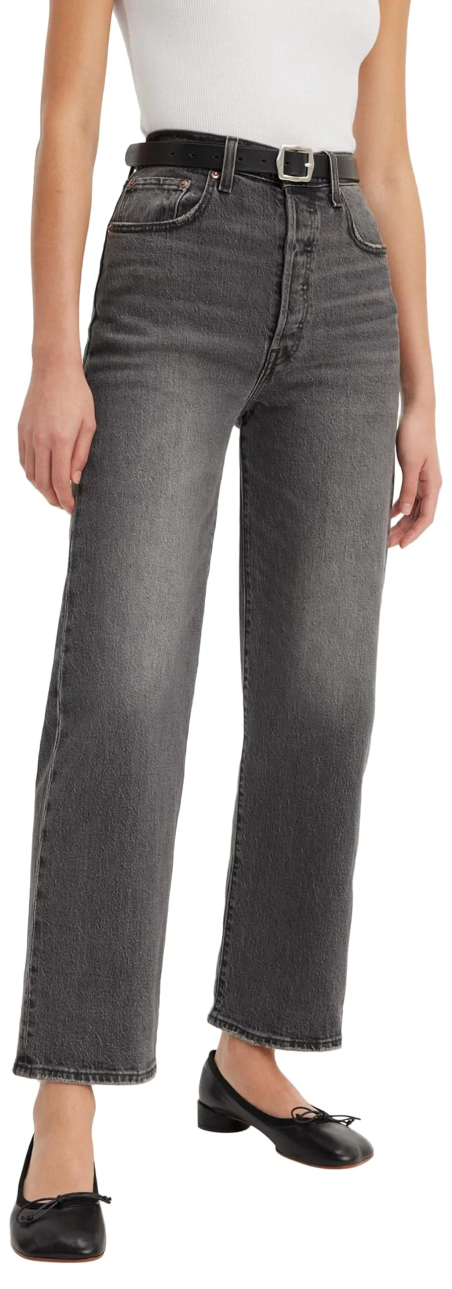 Levi's Ribcage Straight Ankle Jeans, Well Worn, 27W / 29L Donna - immagine 7