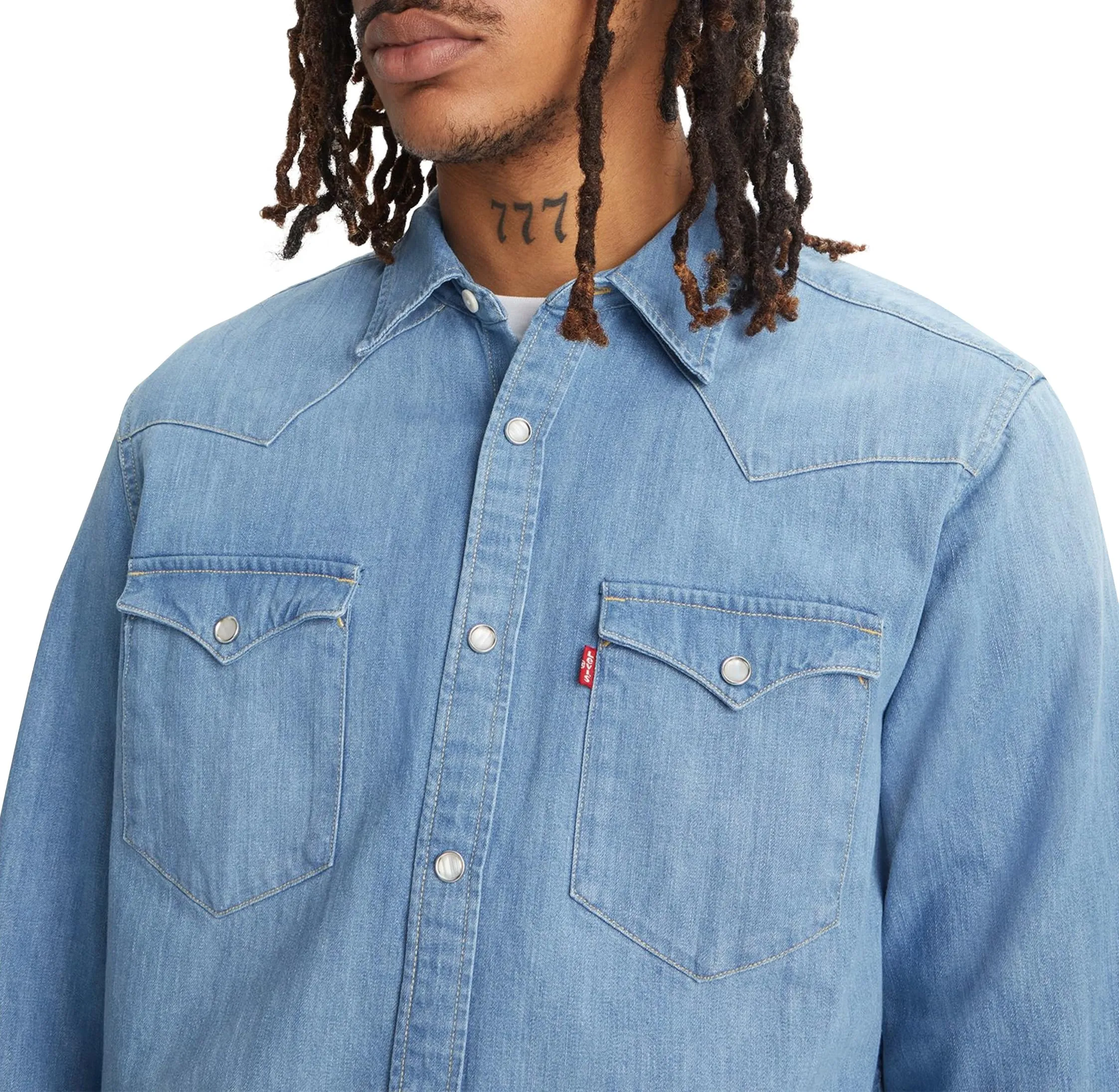 Levi's Barstow Western Standard Shirt, Esta Noche, L - immagine 8