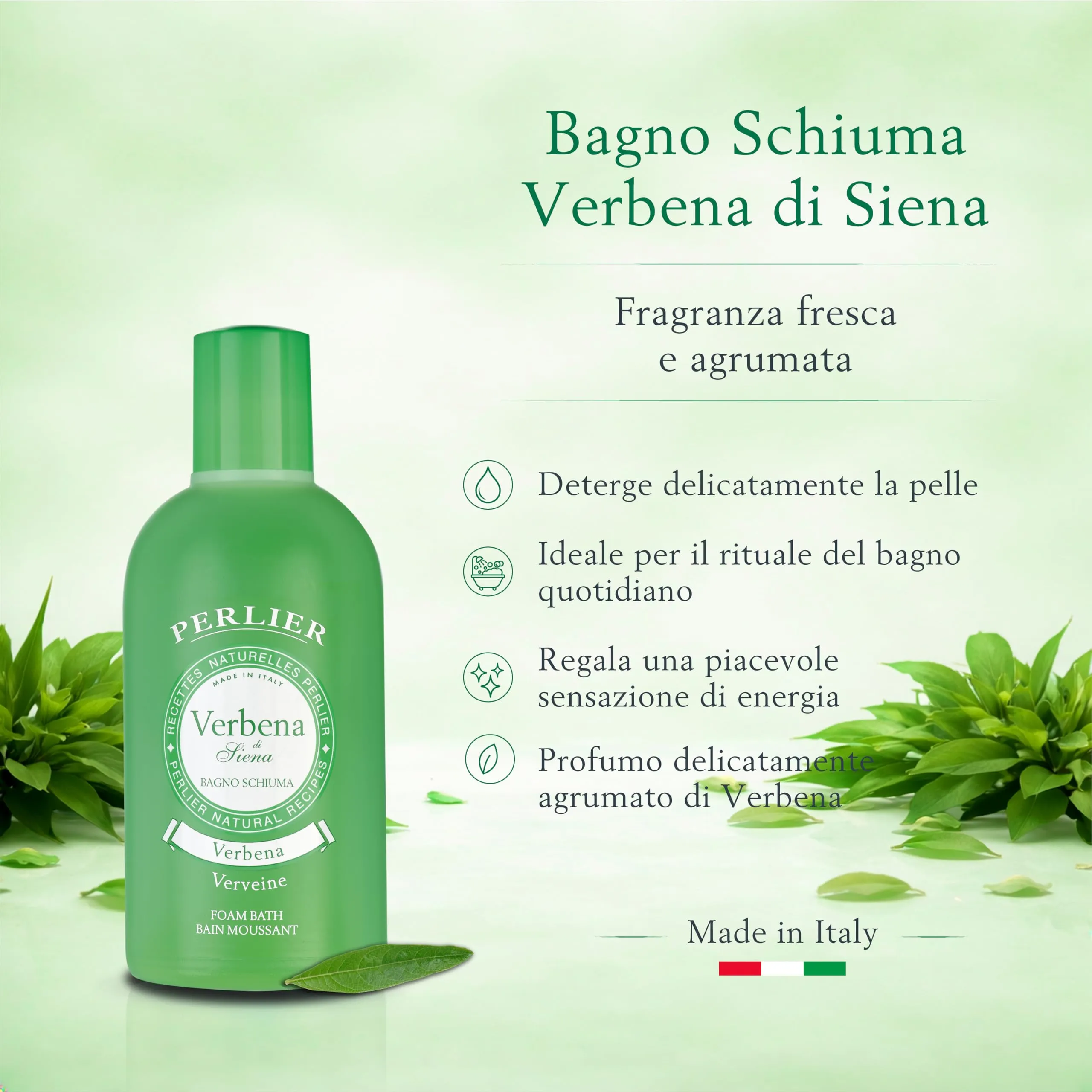 Perlier Bagno Schiuma Verbena, 500 ml - immagine 2