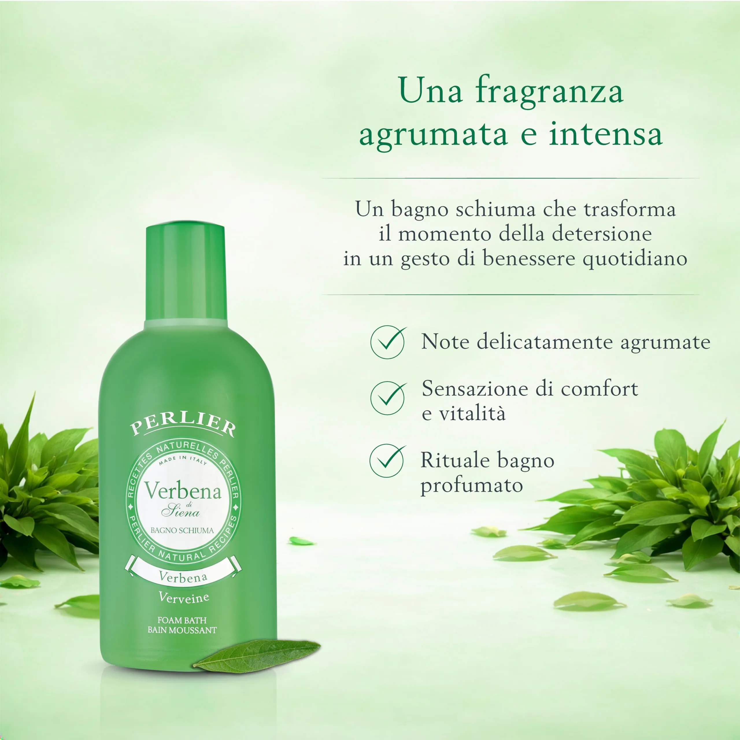 Perlier Bagno Schiuma Verbena, 500 ml - immagine 3