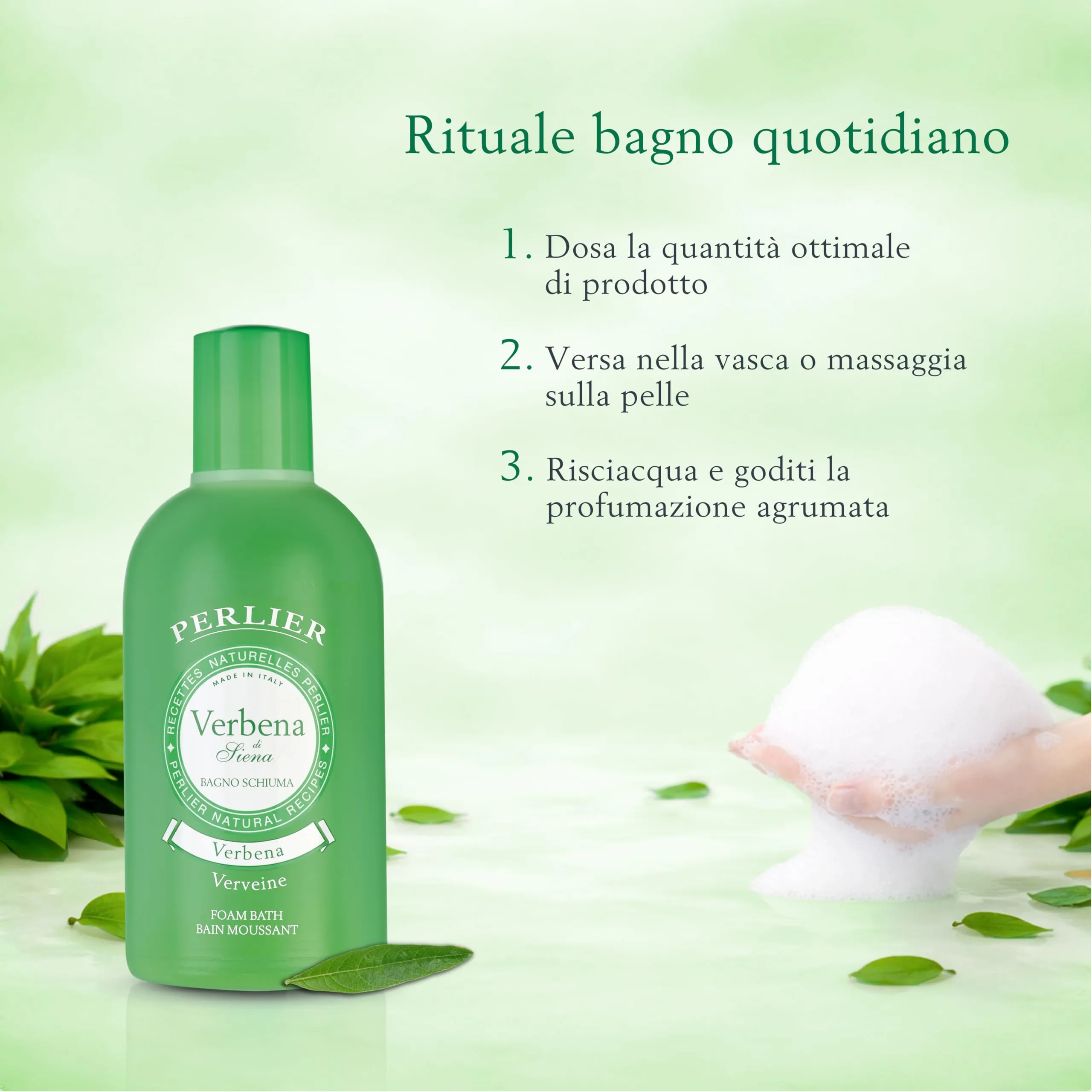 Perlier Bagno Schiuma Verbena, 500 ml - immagine 4