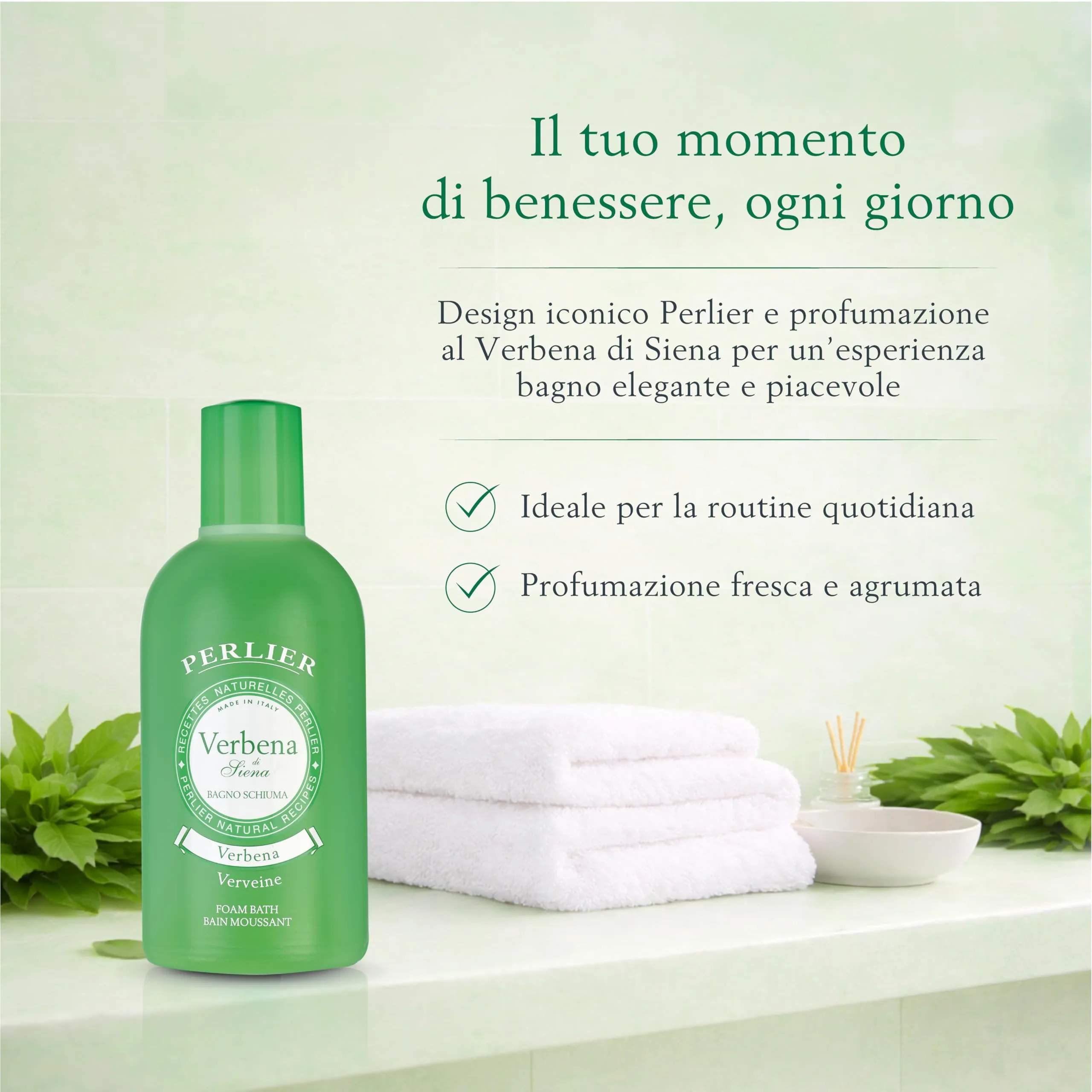 Perlier Bagno Schiuma Verbena, 500 ml - immagine 5