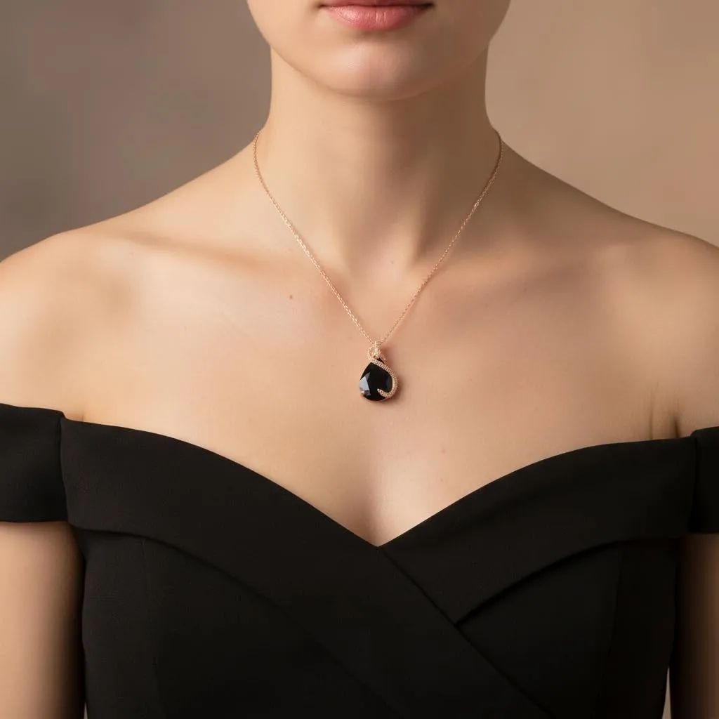 EVER FAITH Set di gioielli da sposa con Smeraldo e Zirconia Cubica, Collana Orecchini Bracciale e Anello - immagine 3