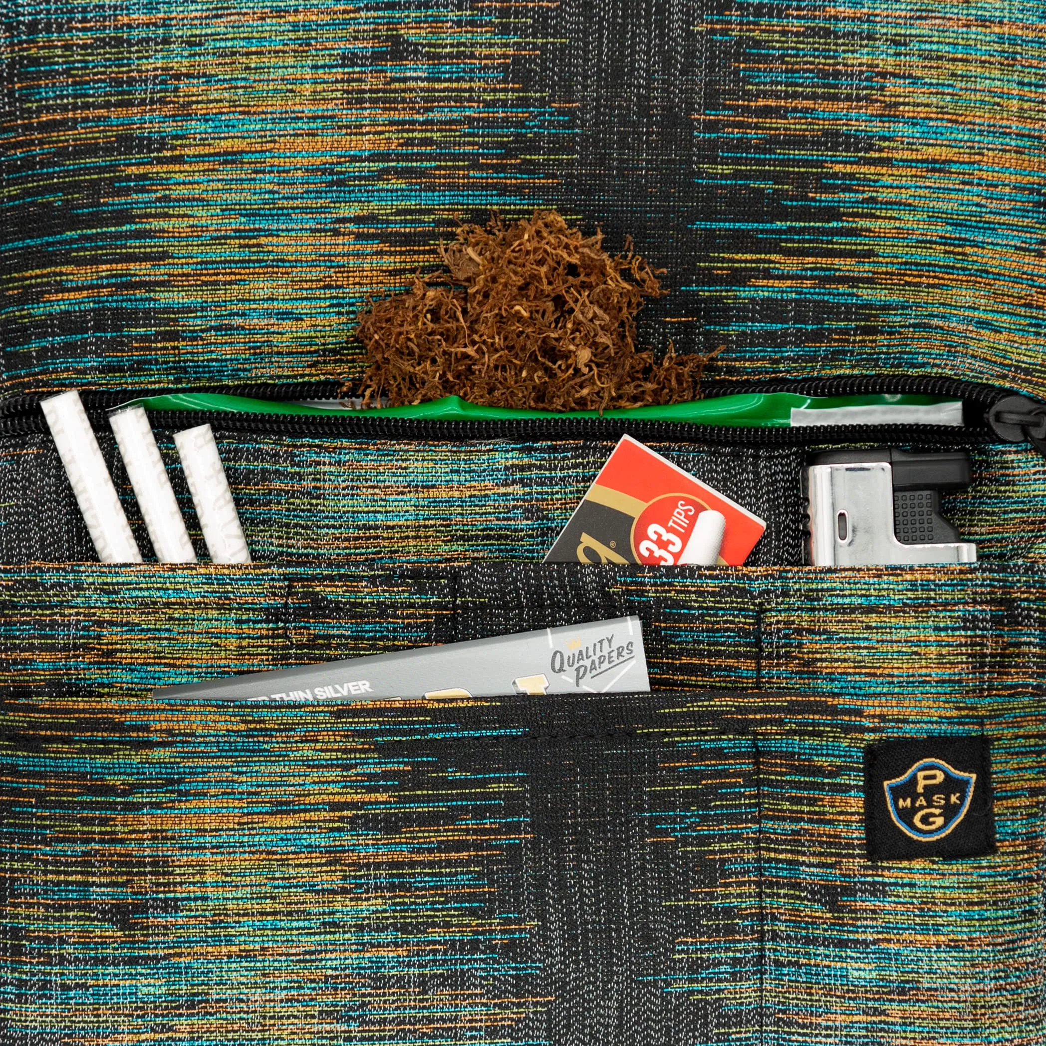 Guggiari Porta Tabacco in Tela Fatto a Mano Etnic - immagine 6