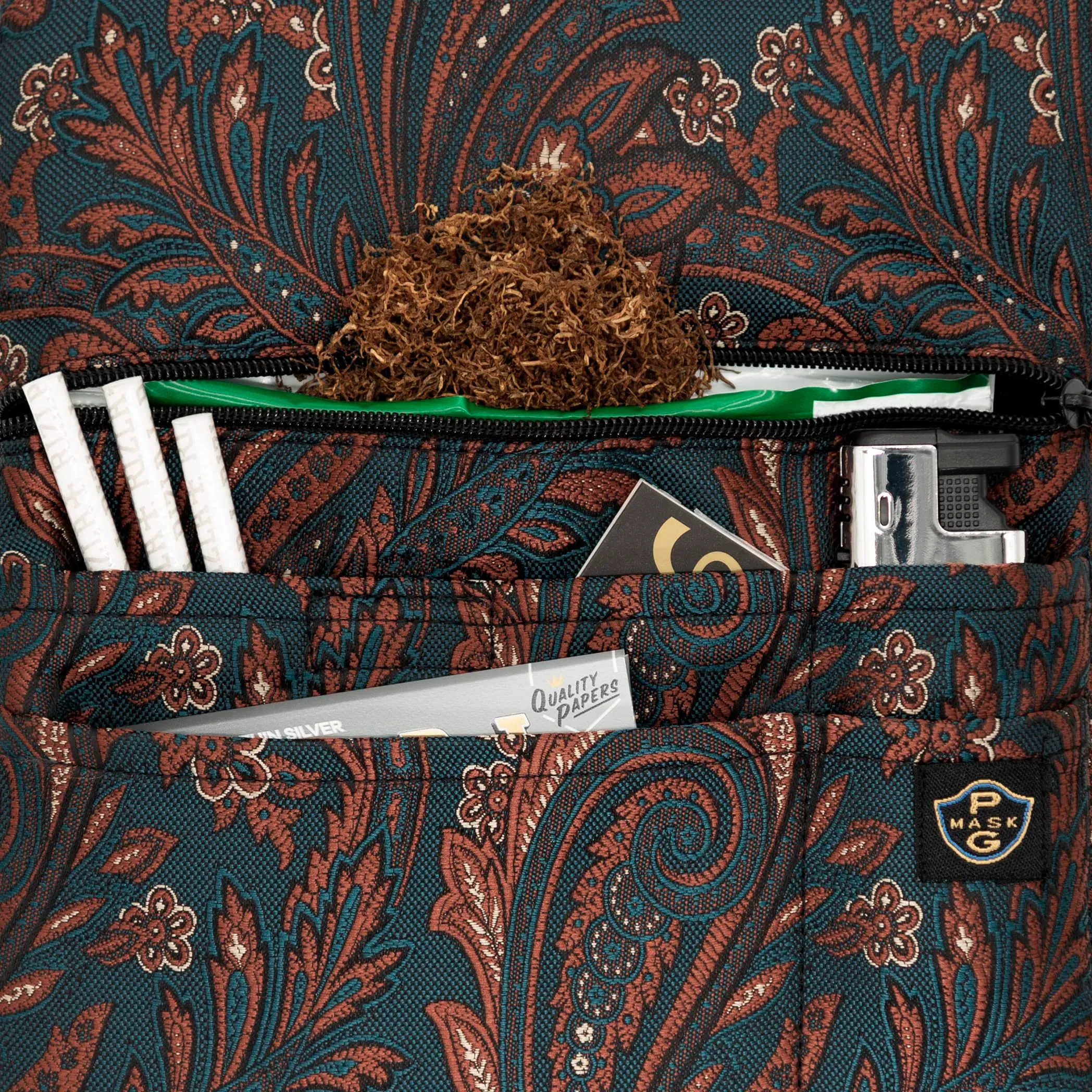 Guggiari Porta Tabacco in Tela Fatto a Mano Paisley - immagine 6