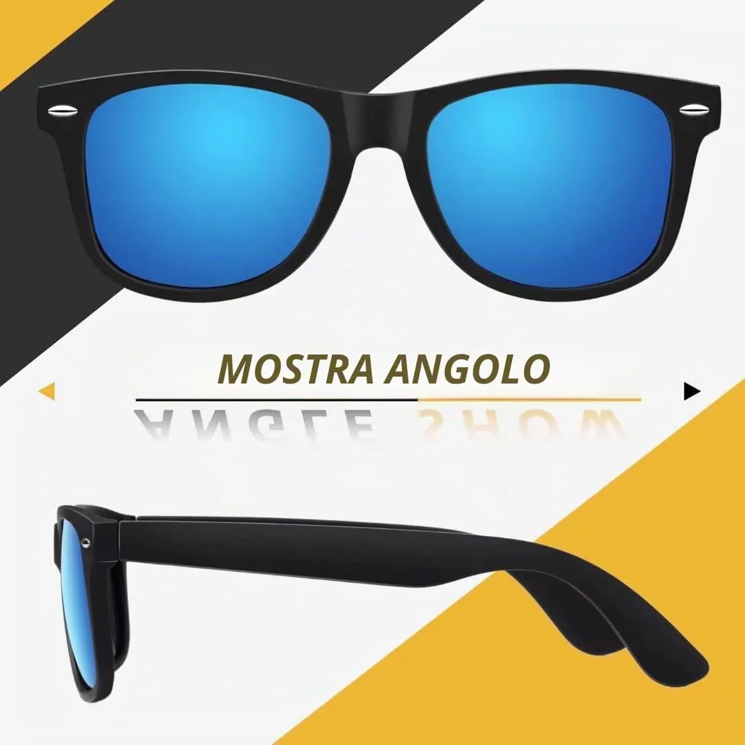 LINVO Occhiali da Sole Polarizzati UV400 Design Retrò Anni '80 LGM-LV2140-5 - immagine 3