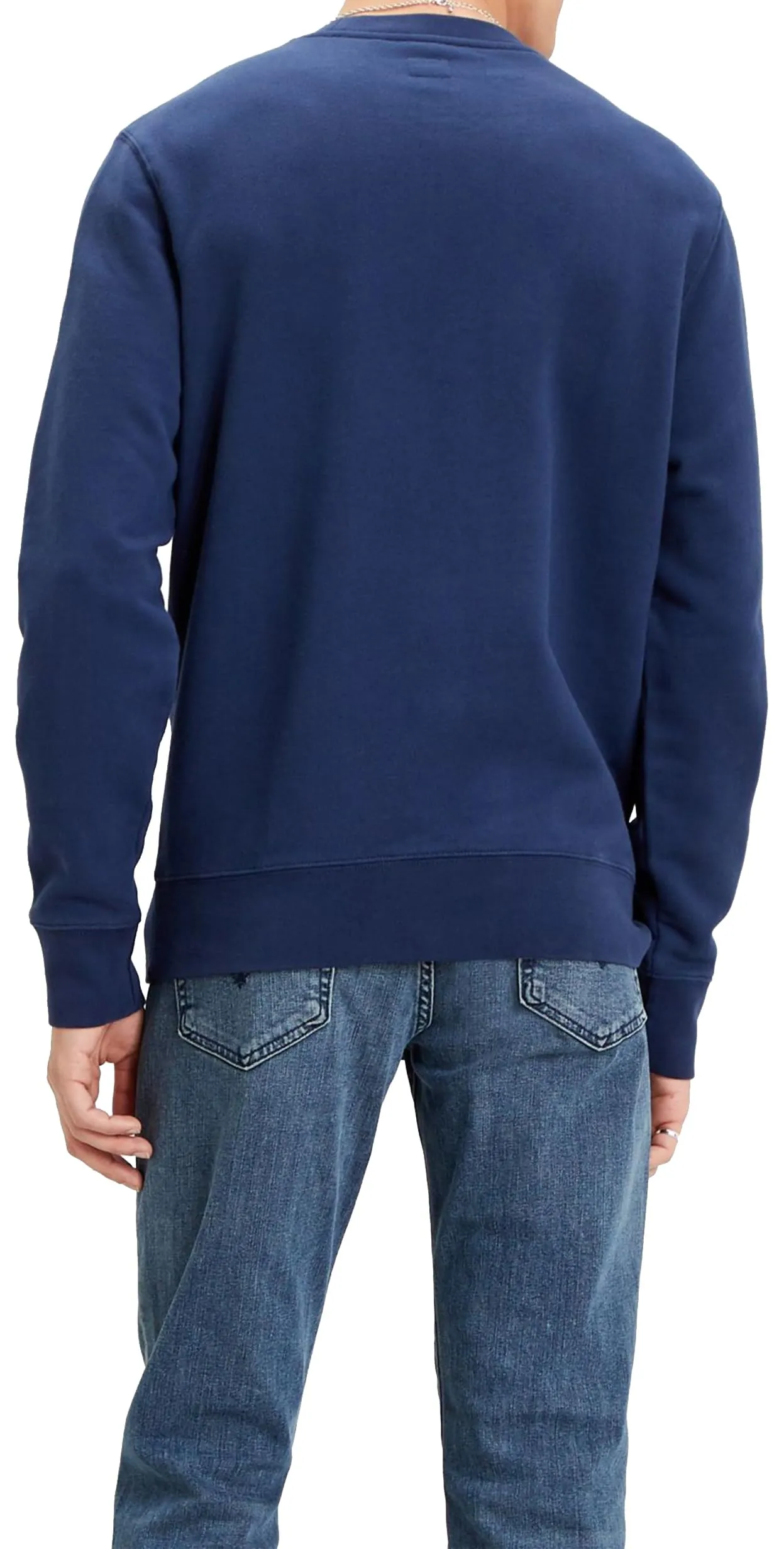 Levi's New Crew Felpa Uomo, Blue, XL - immagine 2