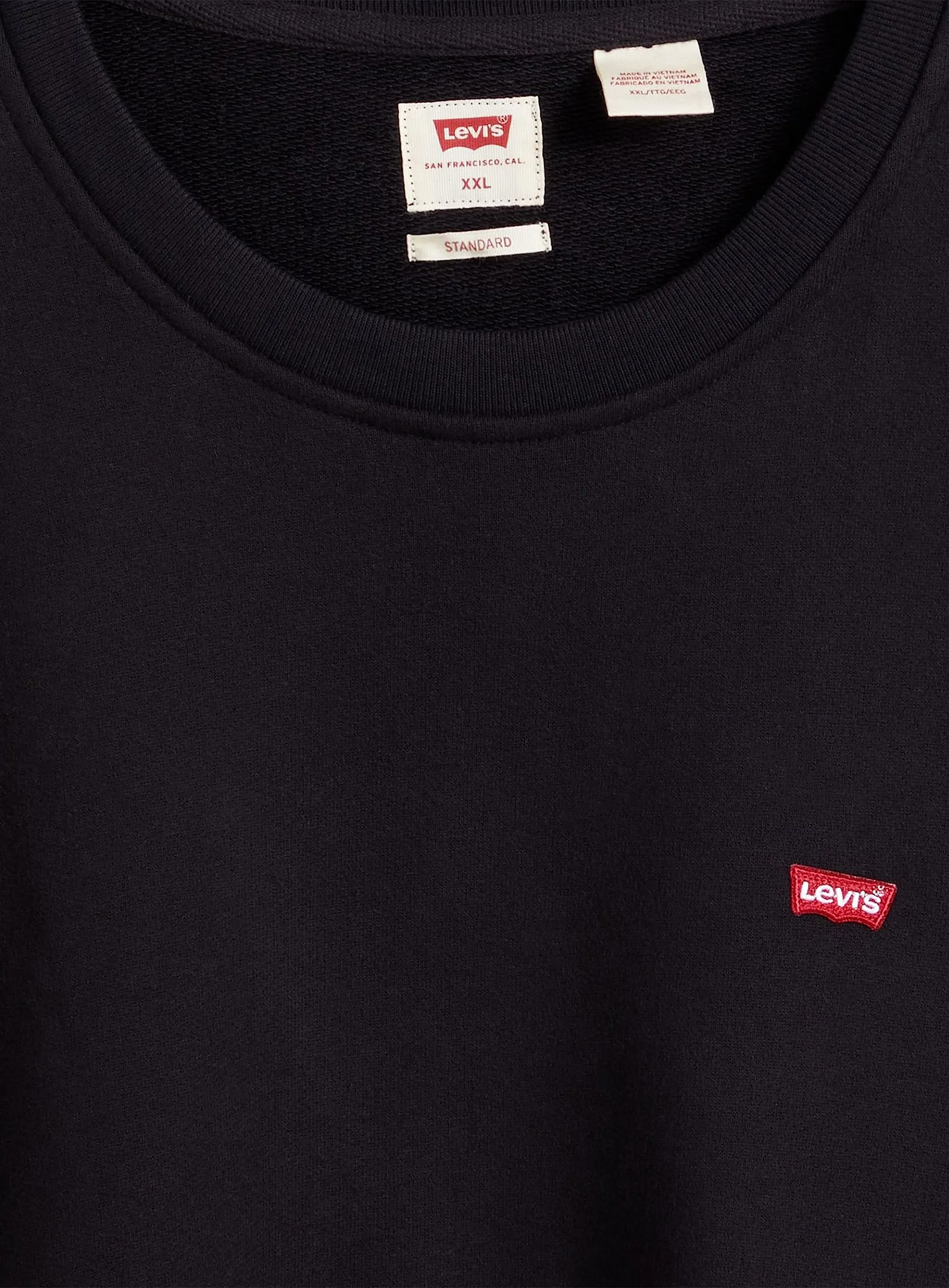 Levi's New Crew Felpa Uomo - Mineral Black, XL - immagine 6