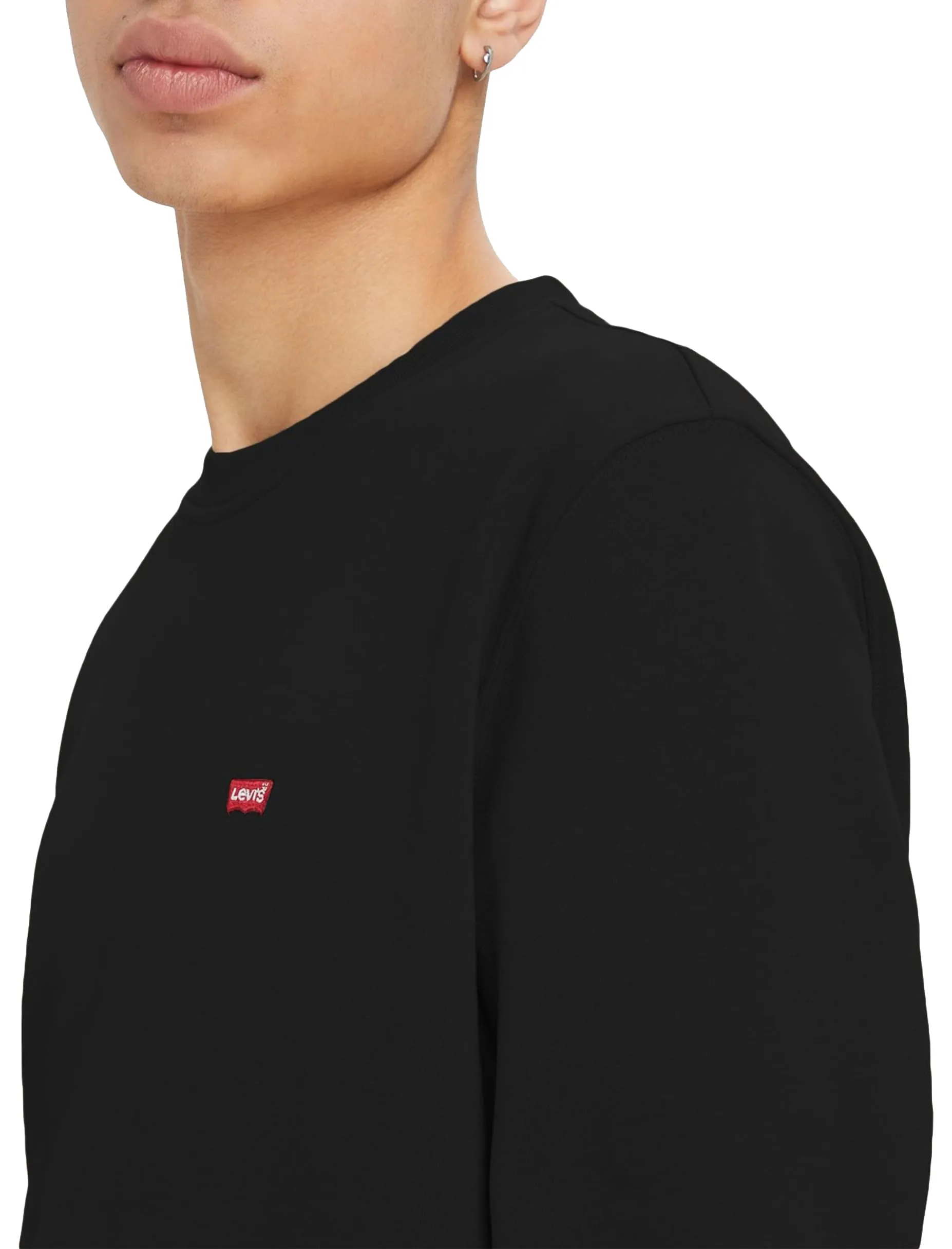 Levi's New Crew Felpa Uomo, Mineral Black, S - immagine 7