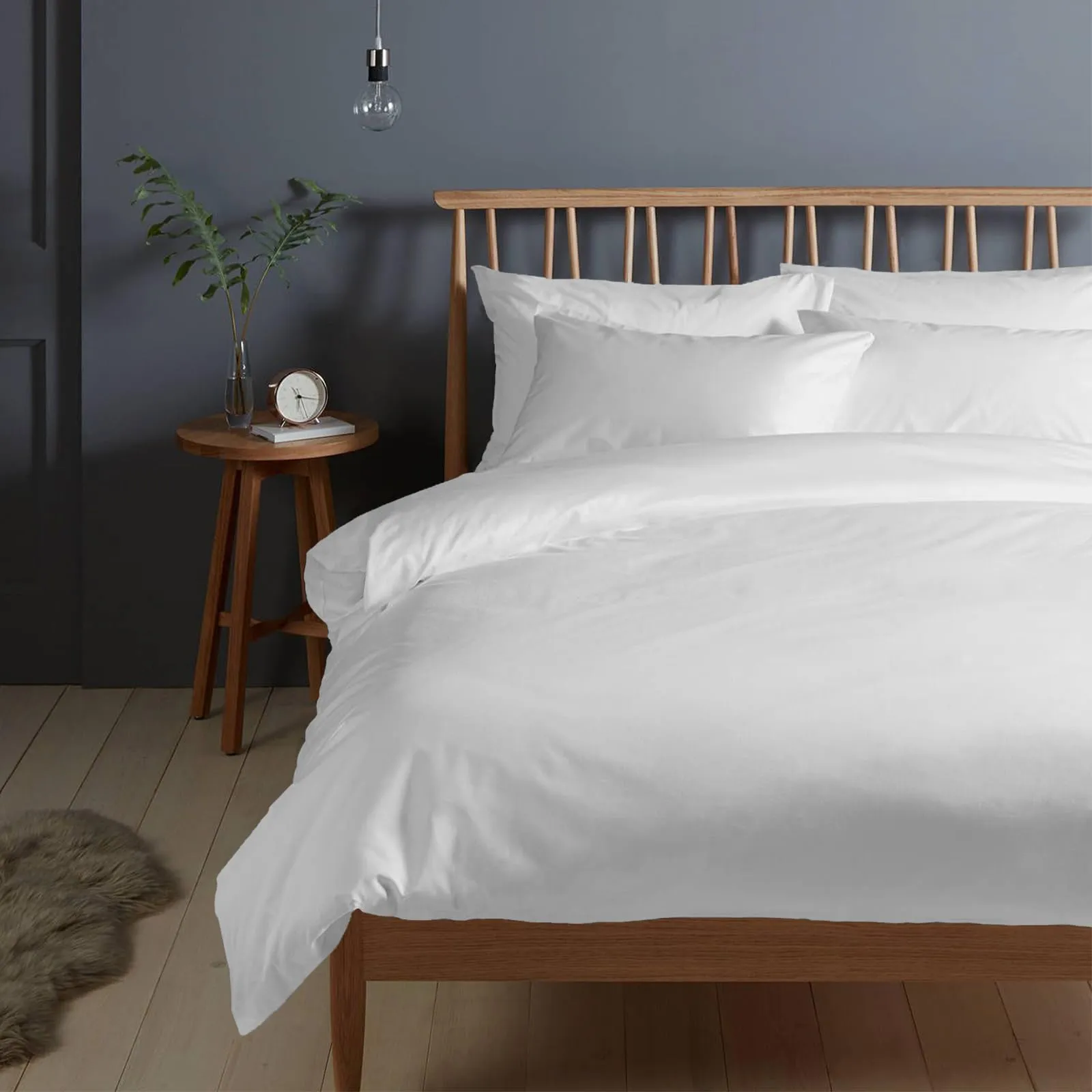 Pizuna Linens Set Copripiumino in Cotone 400 Fili, 240x200 cm, Bianco, 3 Pezzi - immagine 1