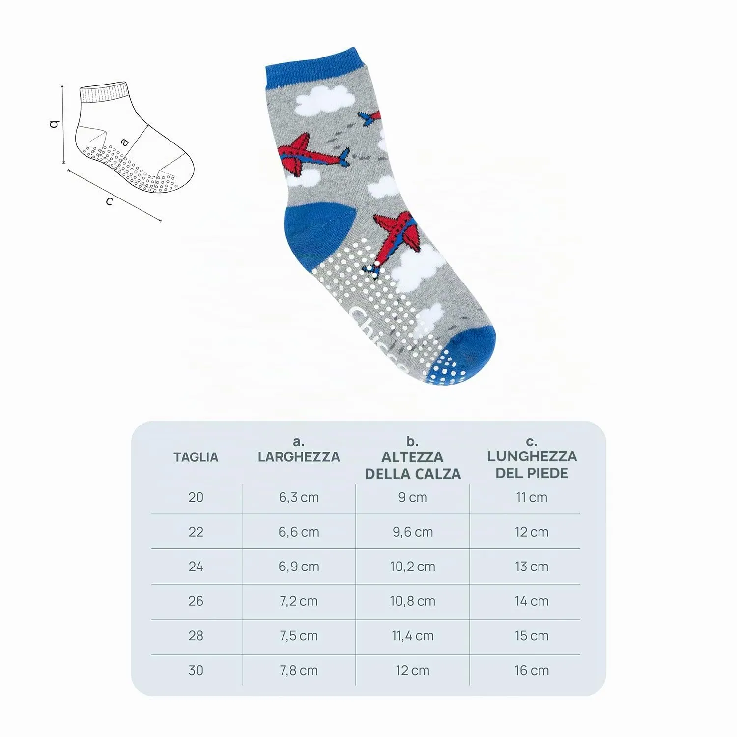 Chicco Set 2 Paia di Calze Antiscivolo, 2-3 anni, Grigio - immagine 8