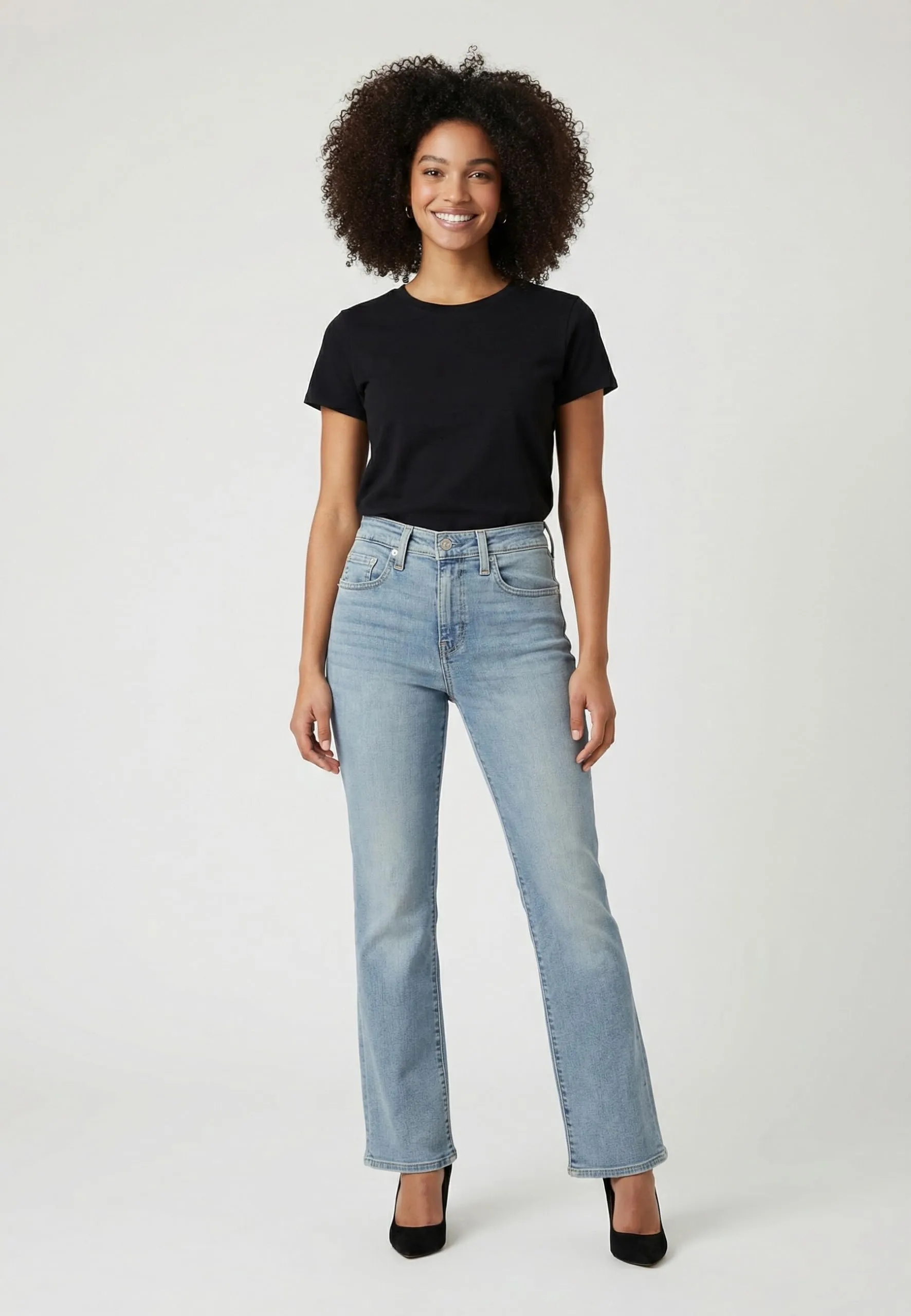 Levi's 725 High Rise Bootcut Jeans Donna, Blue Wave Light, 32W / 32L - immagine 3