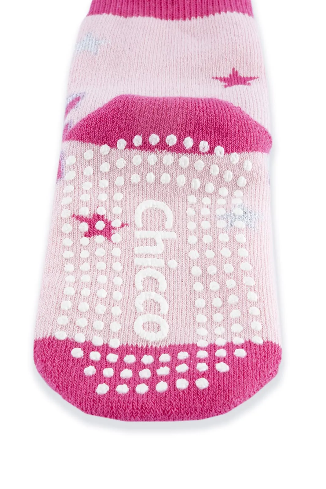 Chicco Set 2 Paia di Calze Antiscivolo Bambina, 2-3 anni, Rosa - immagine 5