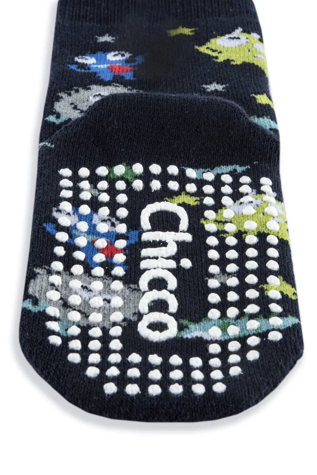 Chicco Set 2 Paia di Calze Antiscivolo, 6-9 Mesi, Grigio - immagine 5