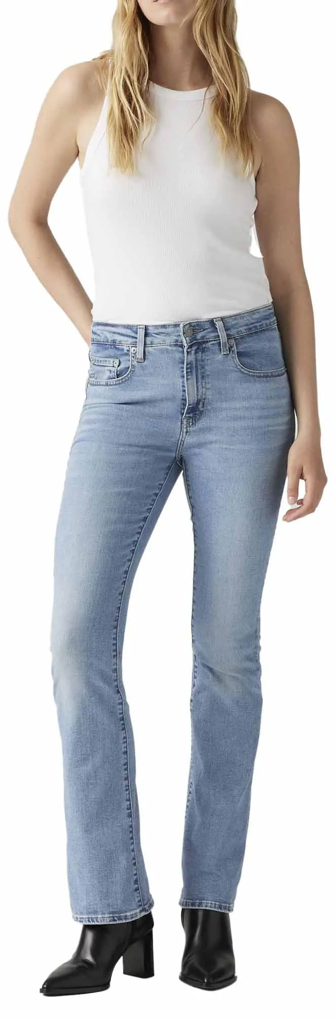 Levi's 725 High Rise Bootcut Jeans Donna, Blue Wave Light, 28W / 30L - immagine 1