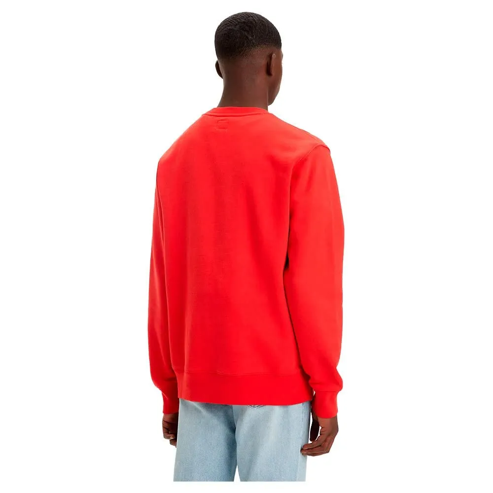Levi's New Original Crew Felpa Uomo - Aura Orange, XS - immagine 2