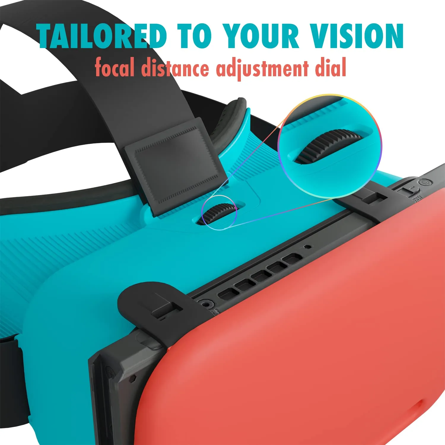 Orzly Cuffie VR per Nintendo Switch e Nintendo Switch OLED, Lente Regolabile, Edizione Tanami - immagine 4