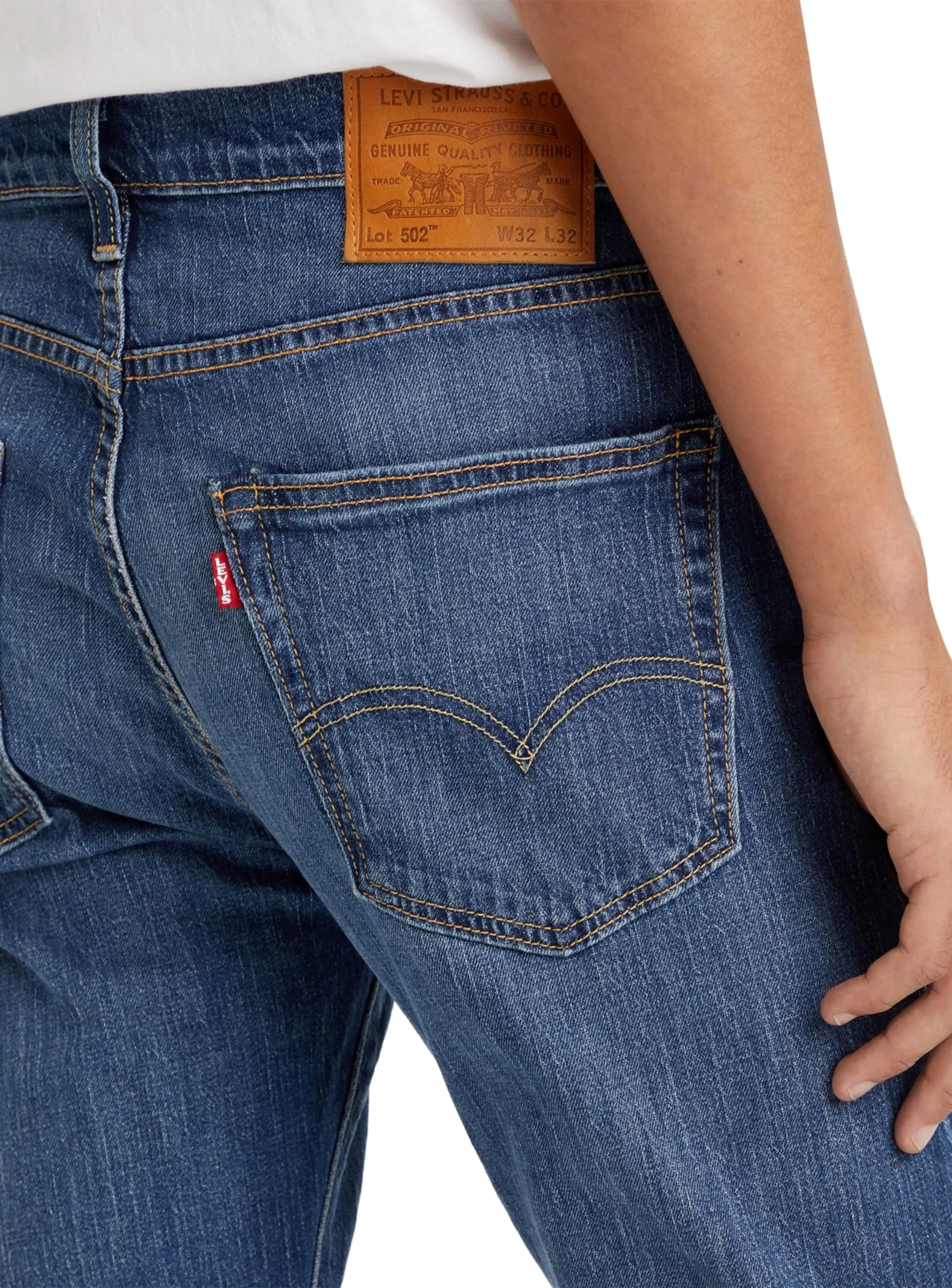 Levi's 502 Taper Jeans Uomo, Shitake, 30W / 32L - immagine 7
