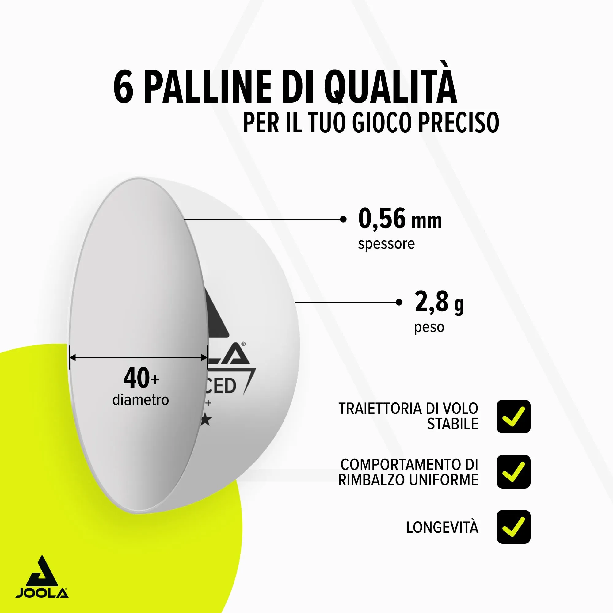 JOOLA Set Family Advanced Ping Pong Unisex Adulto Multicolore - immagine 5