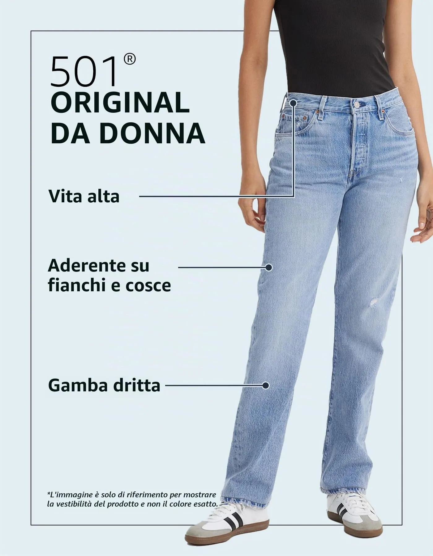 Levi's 501 Women's Jeans, Shout Out Stone, 32W / 30L - immagine 9