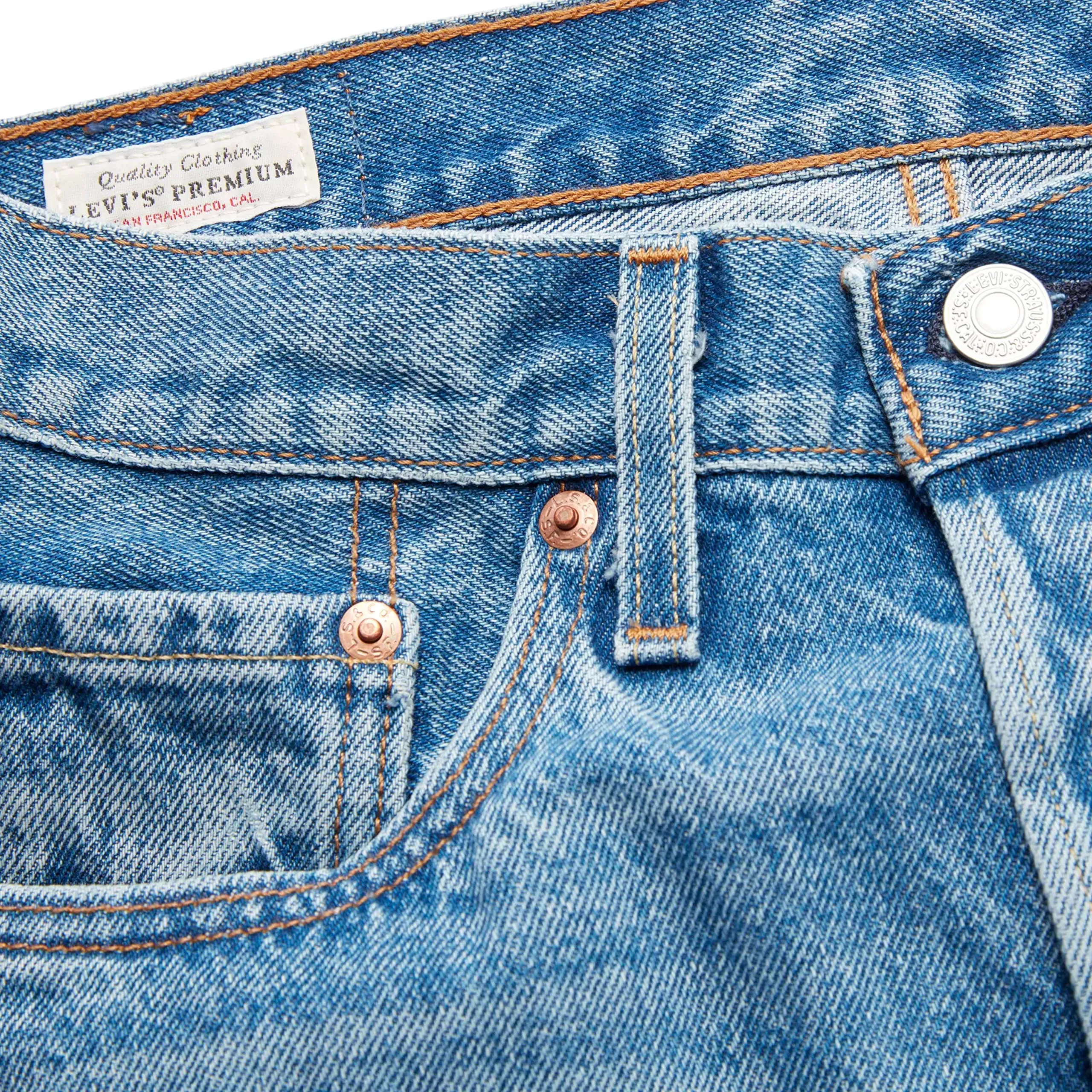 Levi's 501 Crop Jeans Donna, Medium Indigo Worn, 32W / 30L - immagine 4