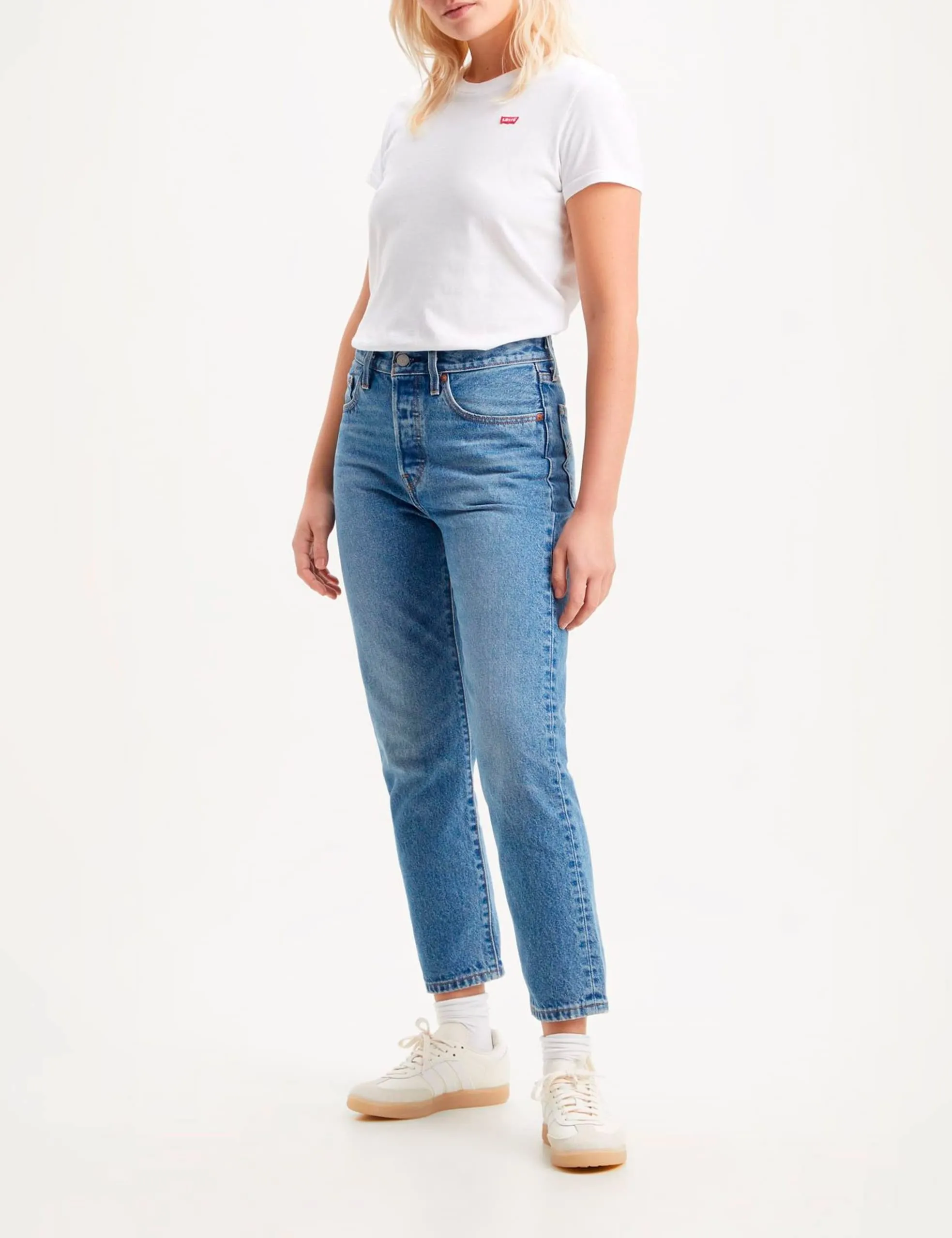Levi's 501 Crop Jeans Donna, Medium Indigo Worn, 32W / 30L - immagine 5