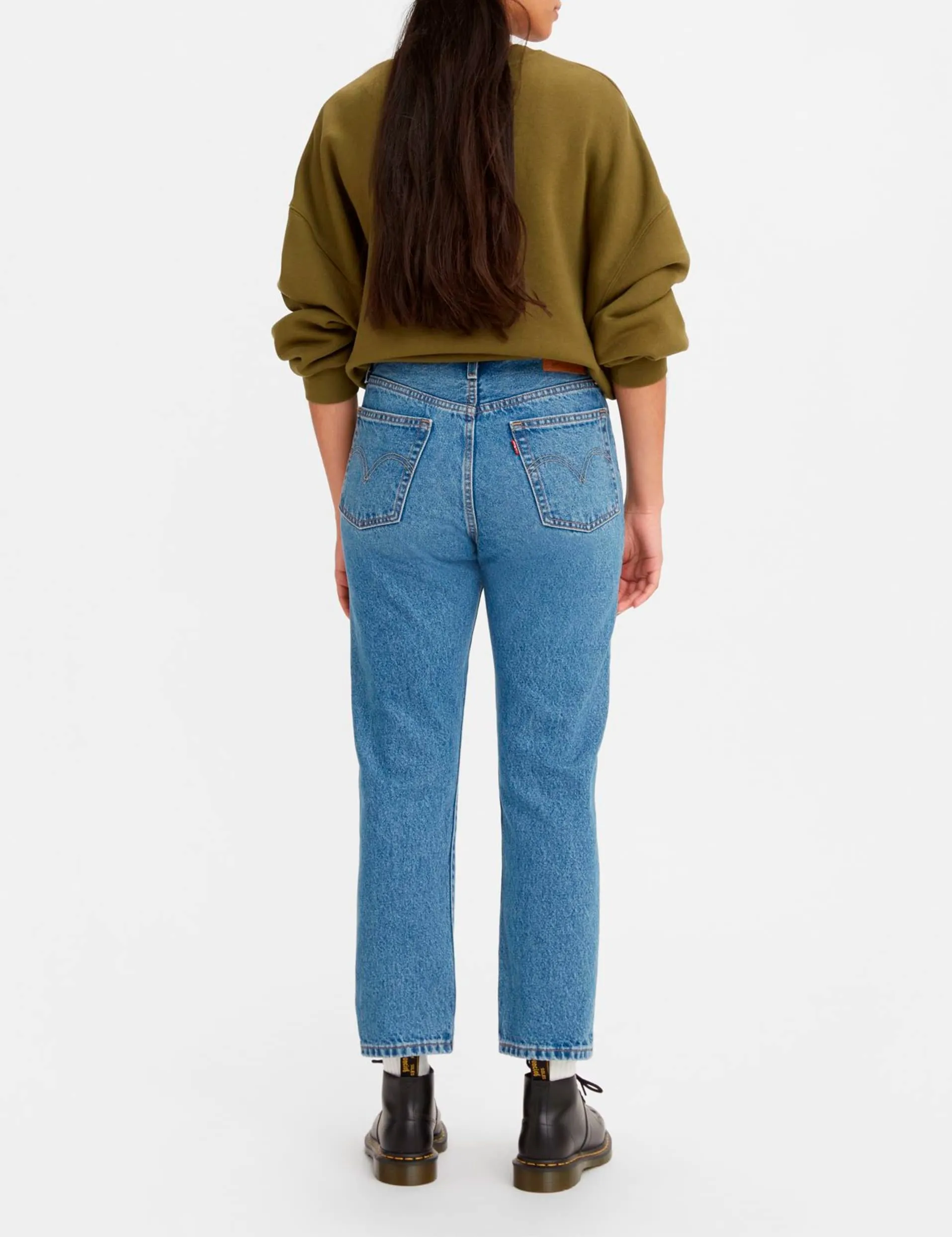 Levi's 501 Crop Jeans Donna, Medium Indigo Worn, 32W / 30L - immagine 9